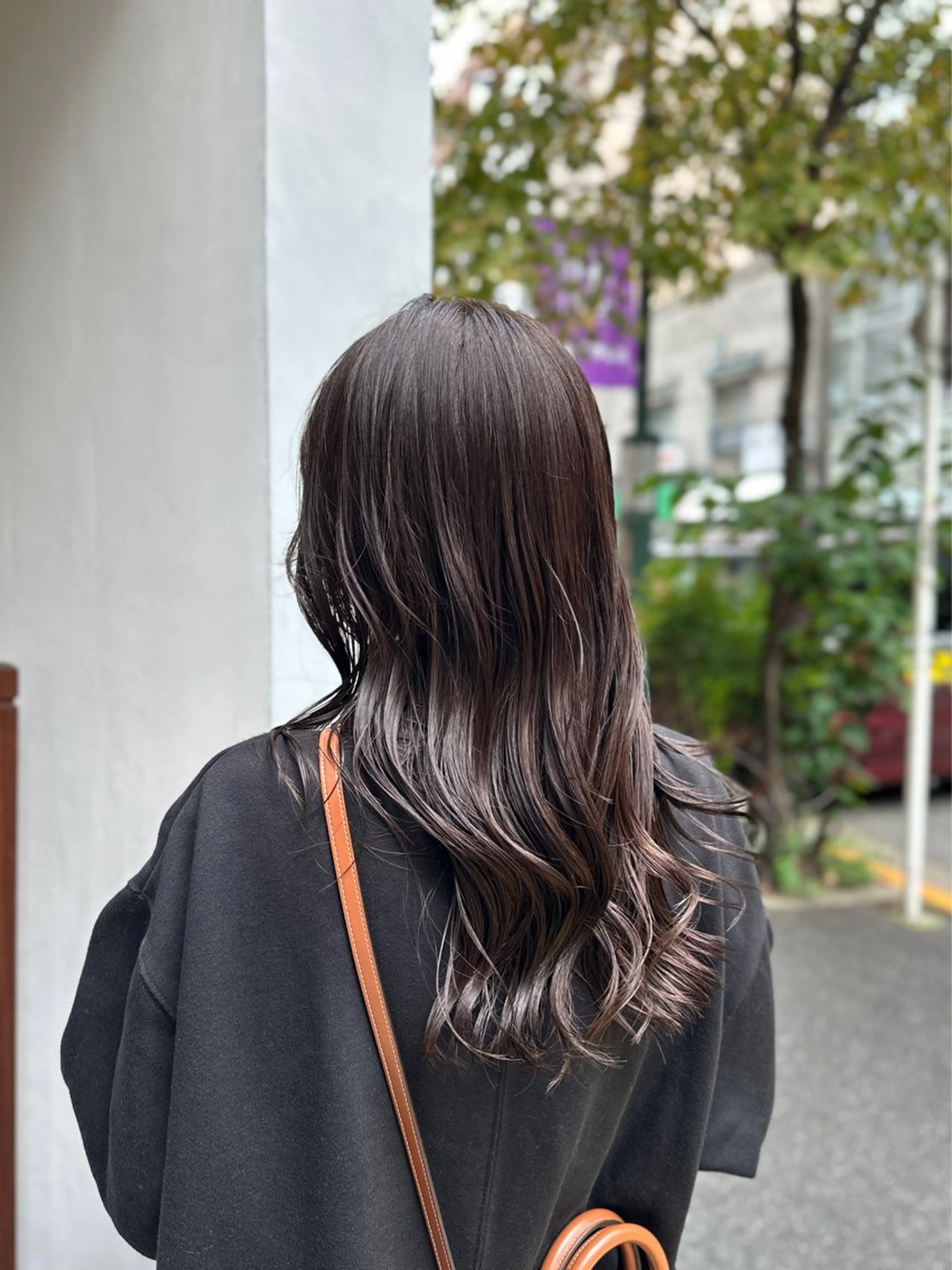 ロング カラー グレージュ ラベンダーカラー ラベンダーグレージュ ラベンダーグレー レイヤーカット カット ヘアカラー 新宿御苑前/新宿 Ryuseiのヘアスタイル