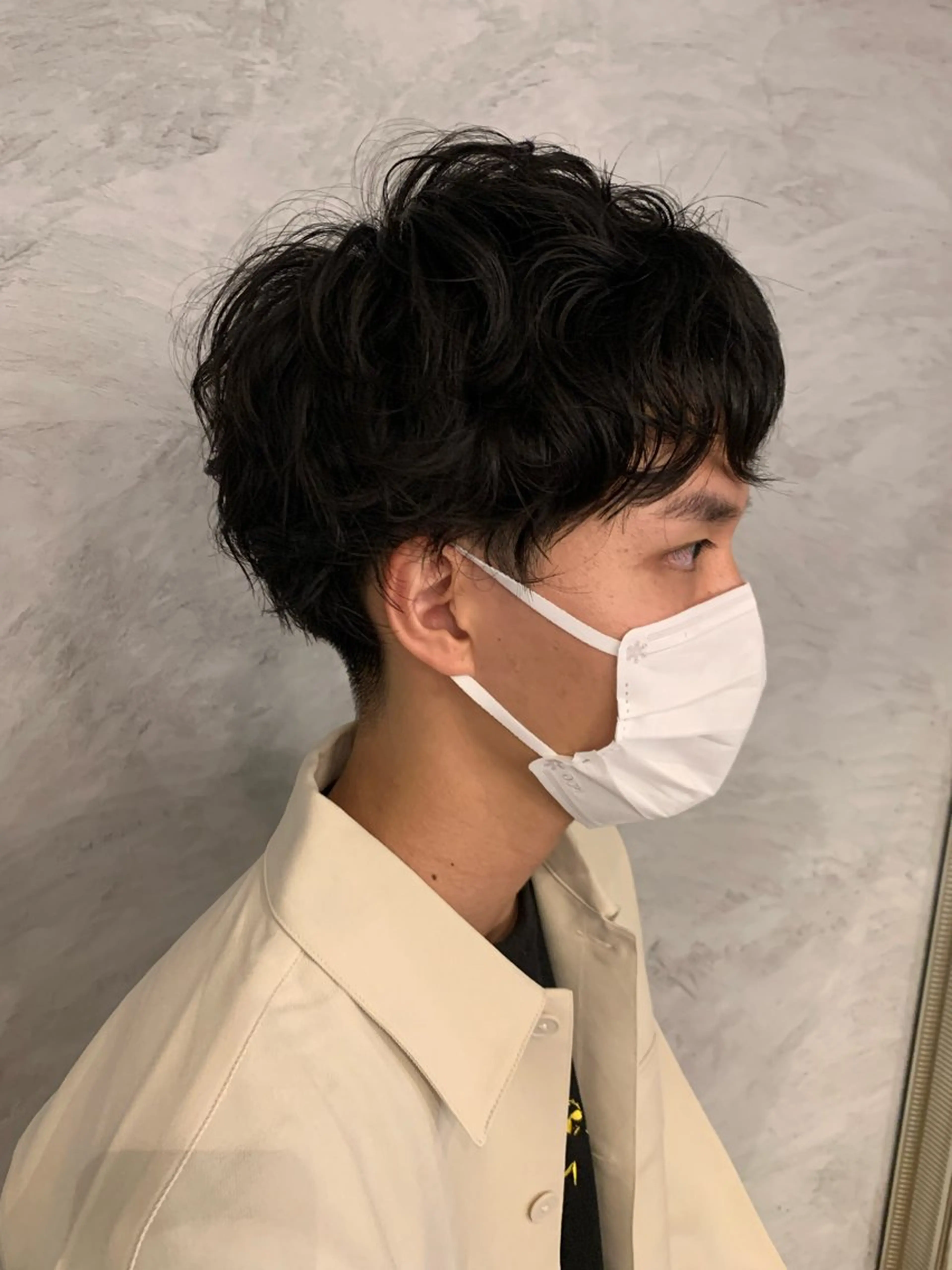 メンズ マッシュ メンズパーマ 似合わせヘア/透明感 カラー/ Rioのヘアスタイル