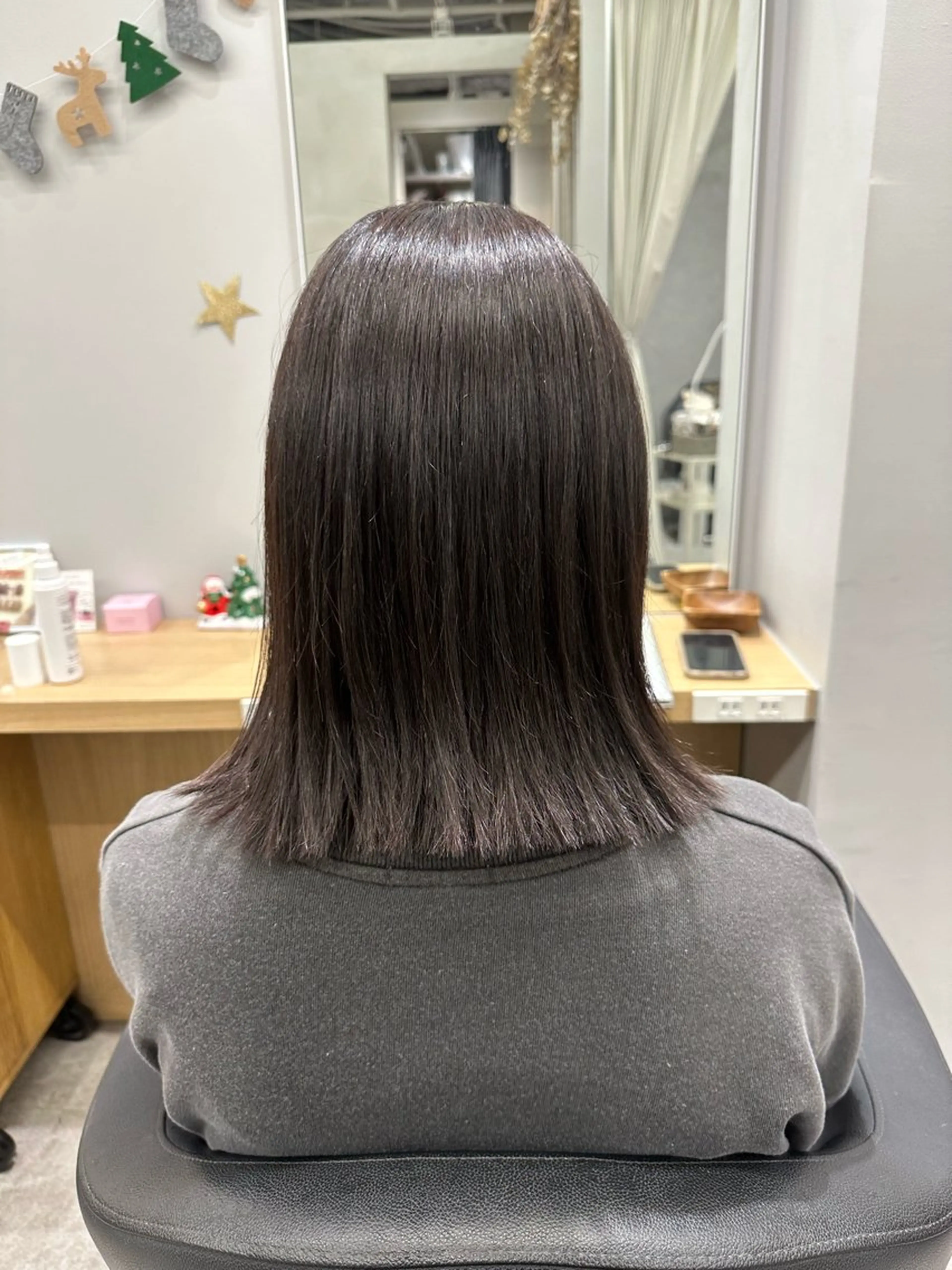 ミディアム カット ヘアカラー 巻ける髪質改善🫧ハ イライト/永田汰伊智のヘアスタイル