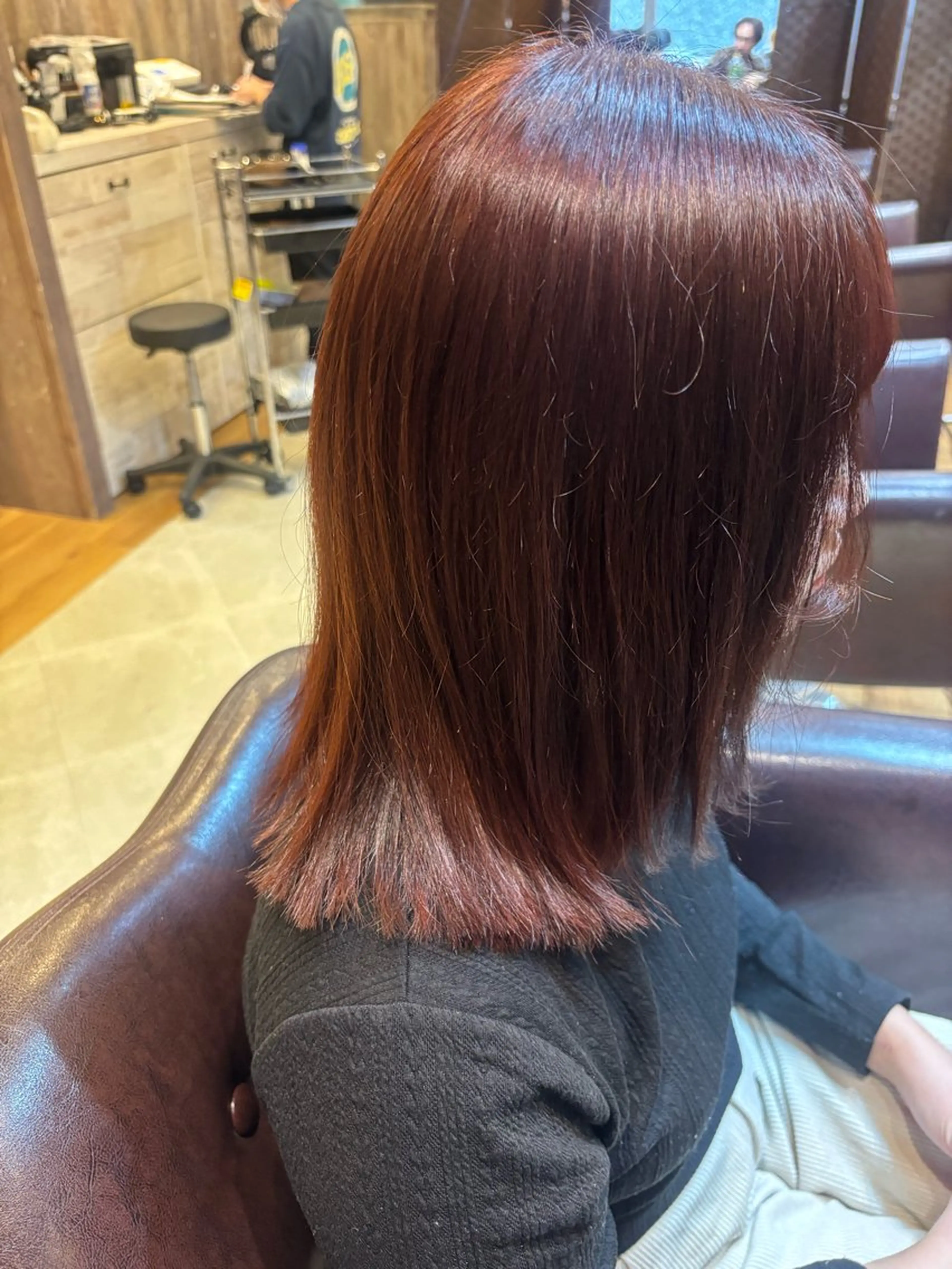 ミディアム ヒグチ ハルナのヘアスタイル