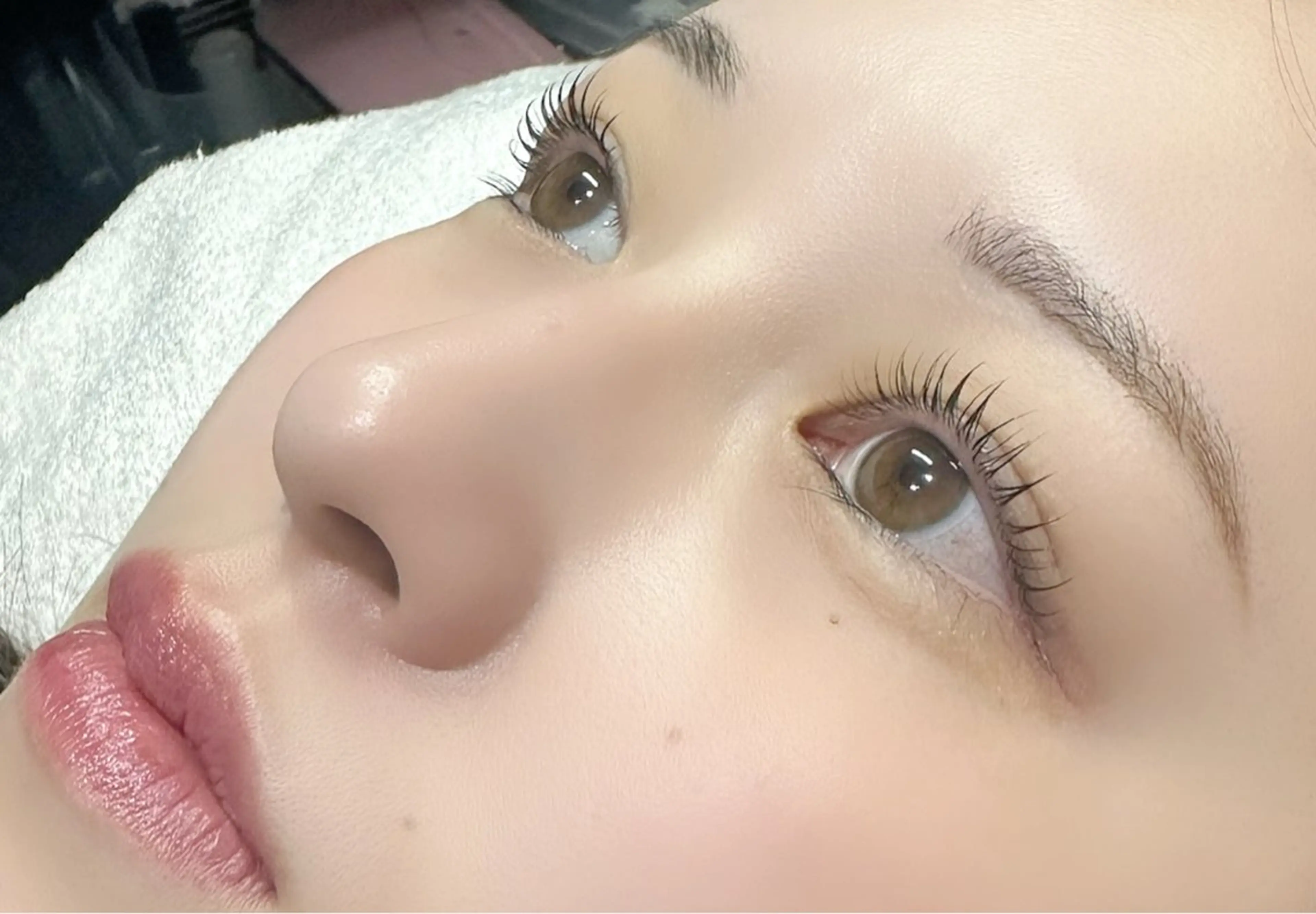 マツエク・マツパ ケラチンラッシュリフト フラットラッシュ 一重×まつ毛パーマ マツパ MU-BE IKUKO⭐︎のマツエク・マツパデザイン