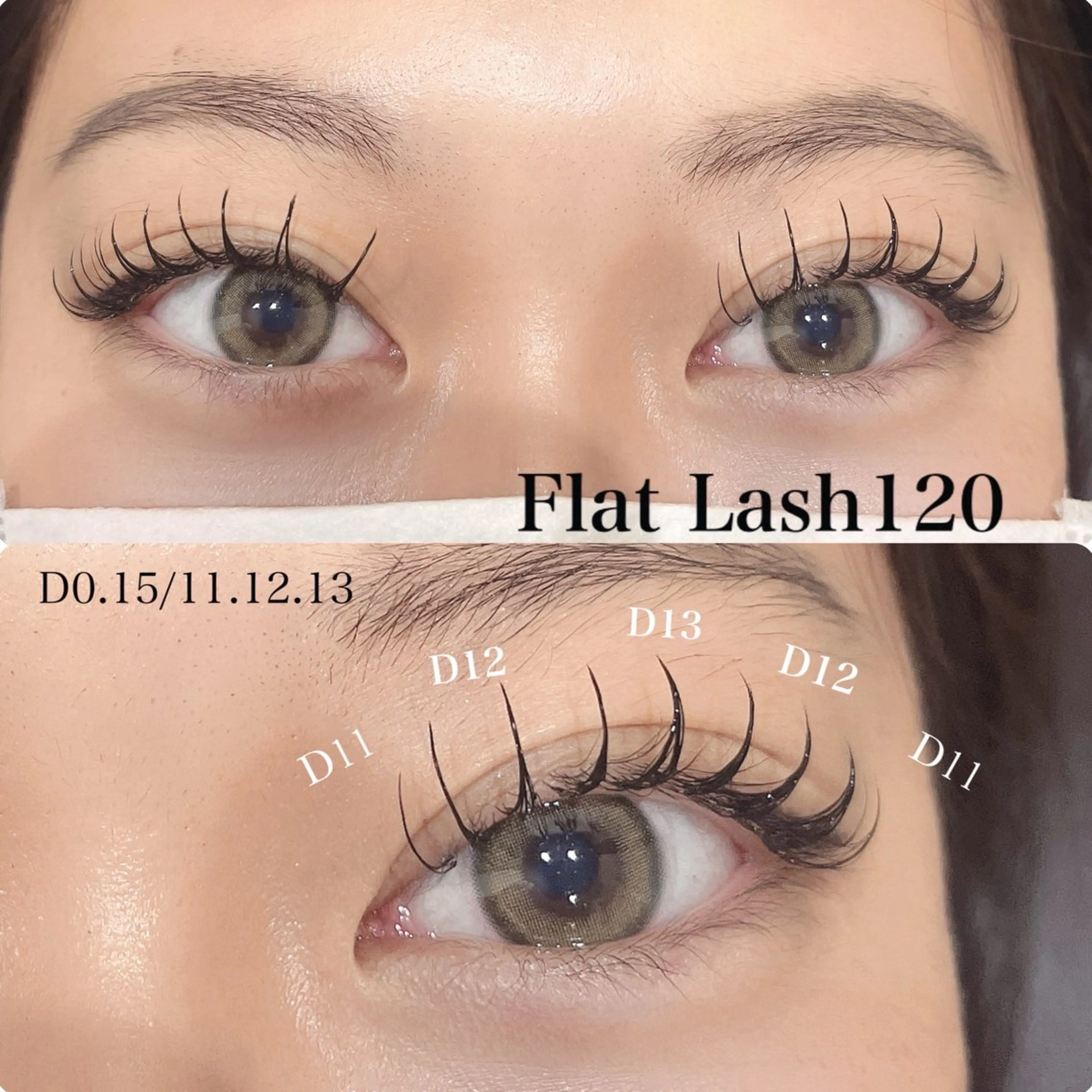 マツエク・マツパ フラットラッシュ 韓国風マツエク パリジェンヌラッシュリフト 下まつげエクステ 一重×まつ毛パーマ Rairia momoka🎀✨のマツエク・マツパデザイン