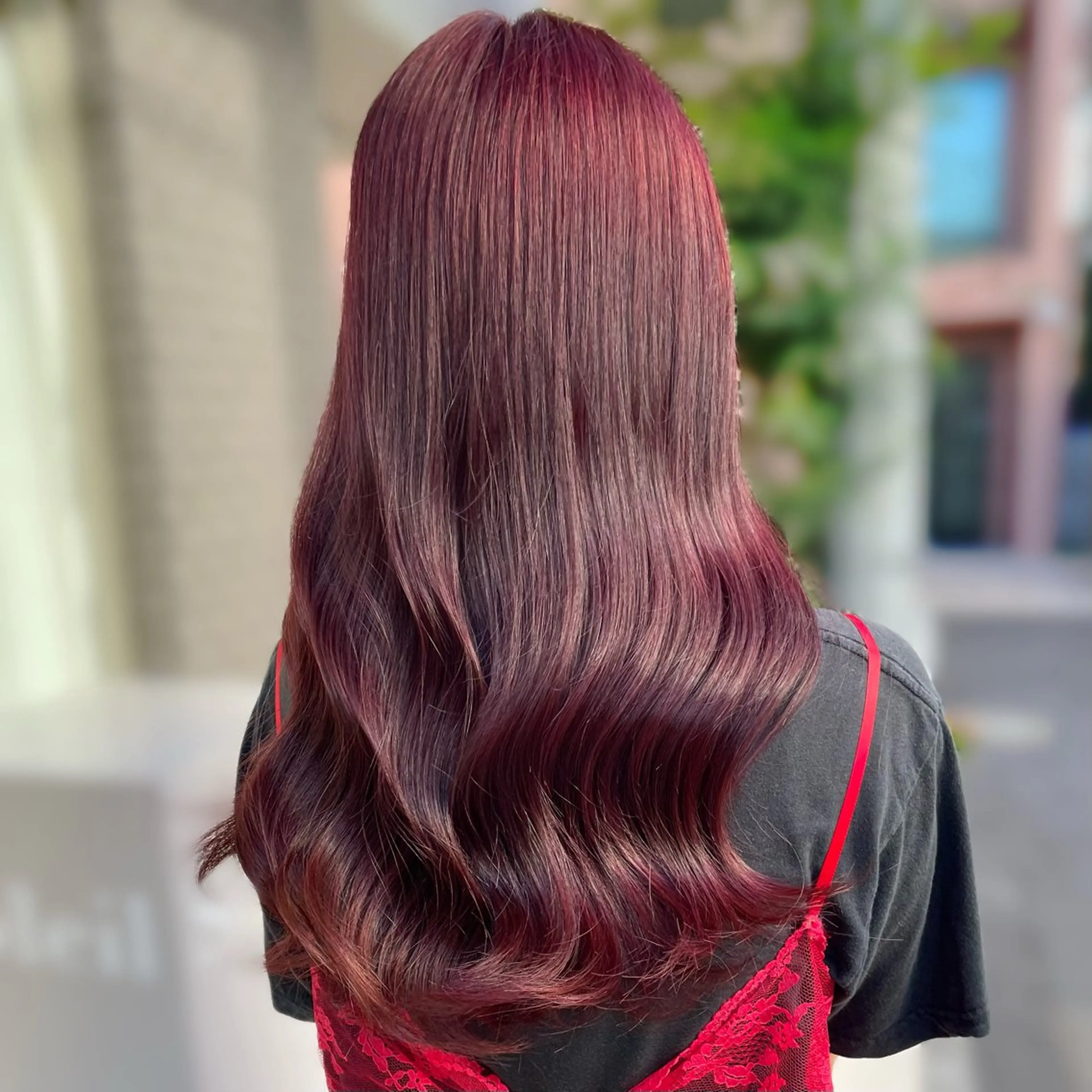 ロング カラー カット ヘアカラー トリートメント ブリーチなしカラー kana🐱のヘアスタイル