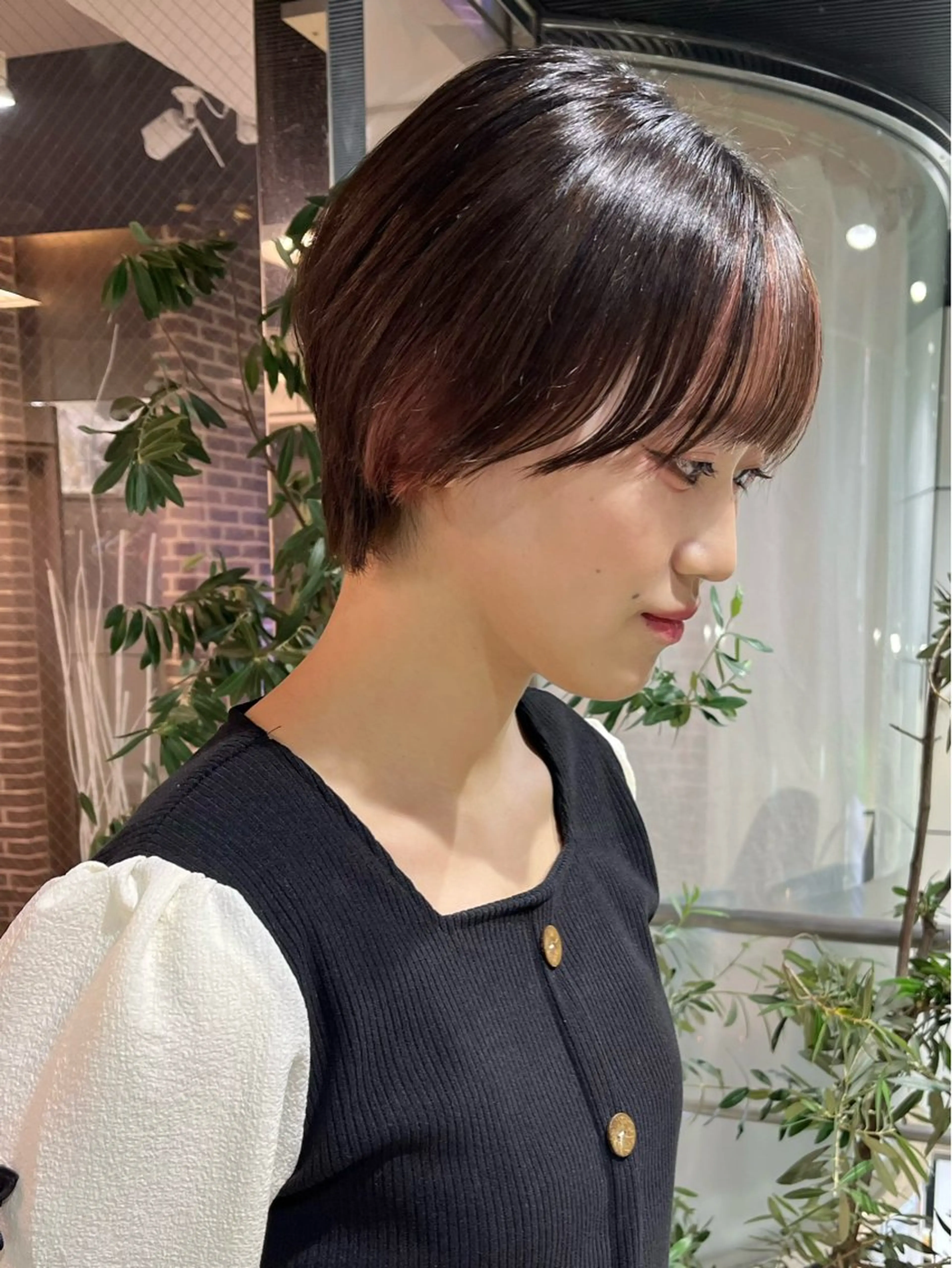 ショート ショートボブ ハンサムショート 丸みショート ボブ くびれヘア カット トリートメント カットパーマ 🌀あさみのヘアスタイル