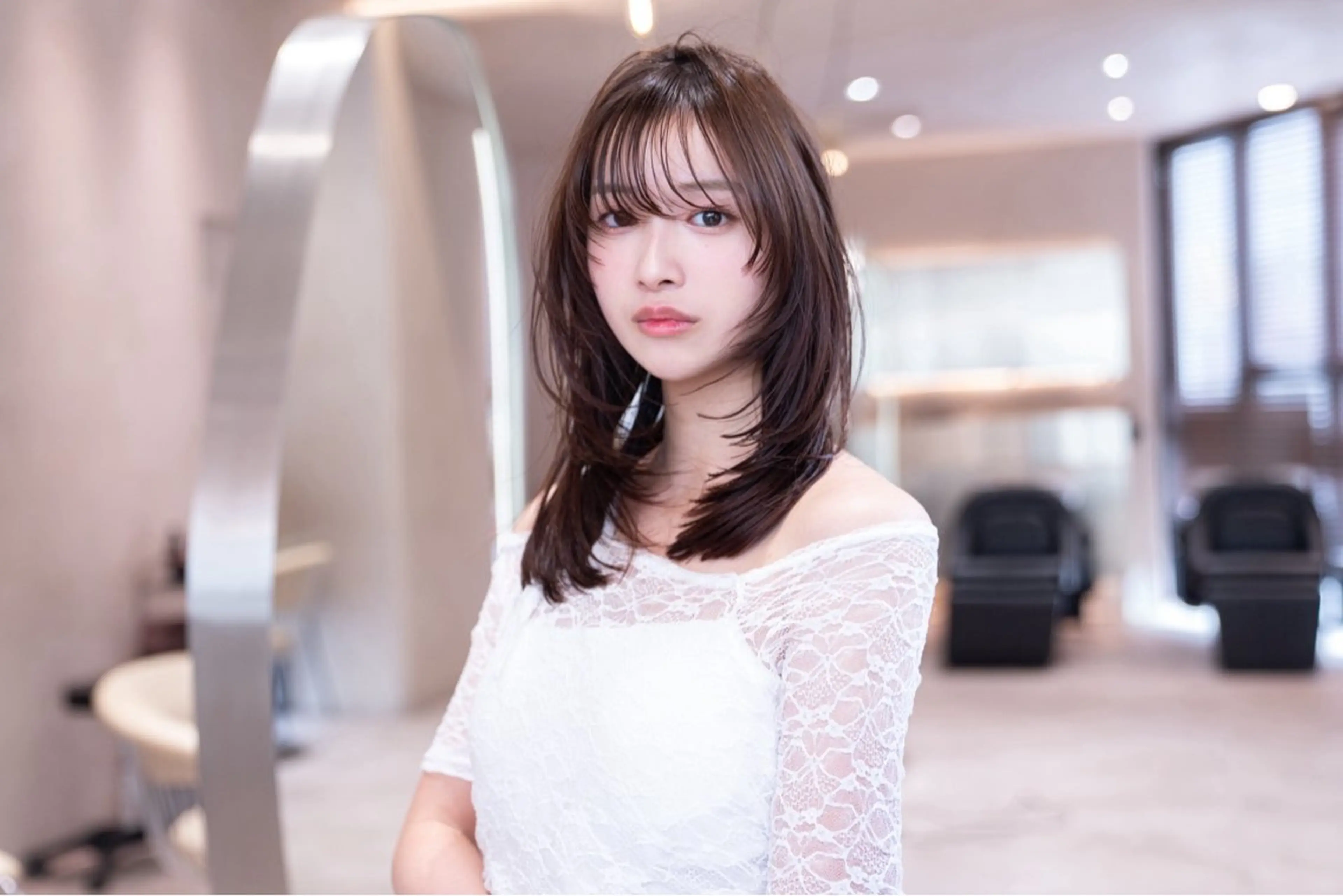 ミディアム ヘアカラー トリートメント 渋谷／透明感カラー kuttiのヘアスタイル