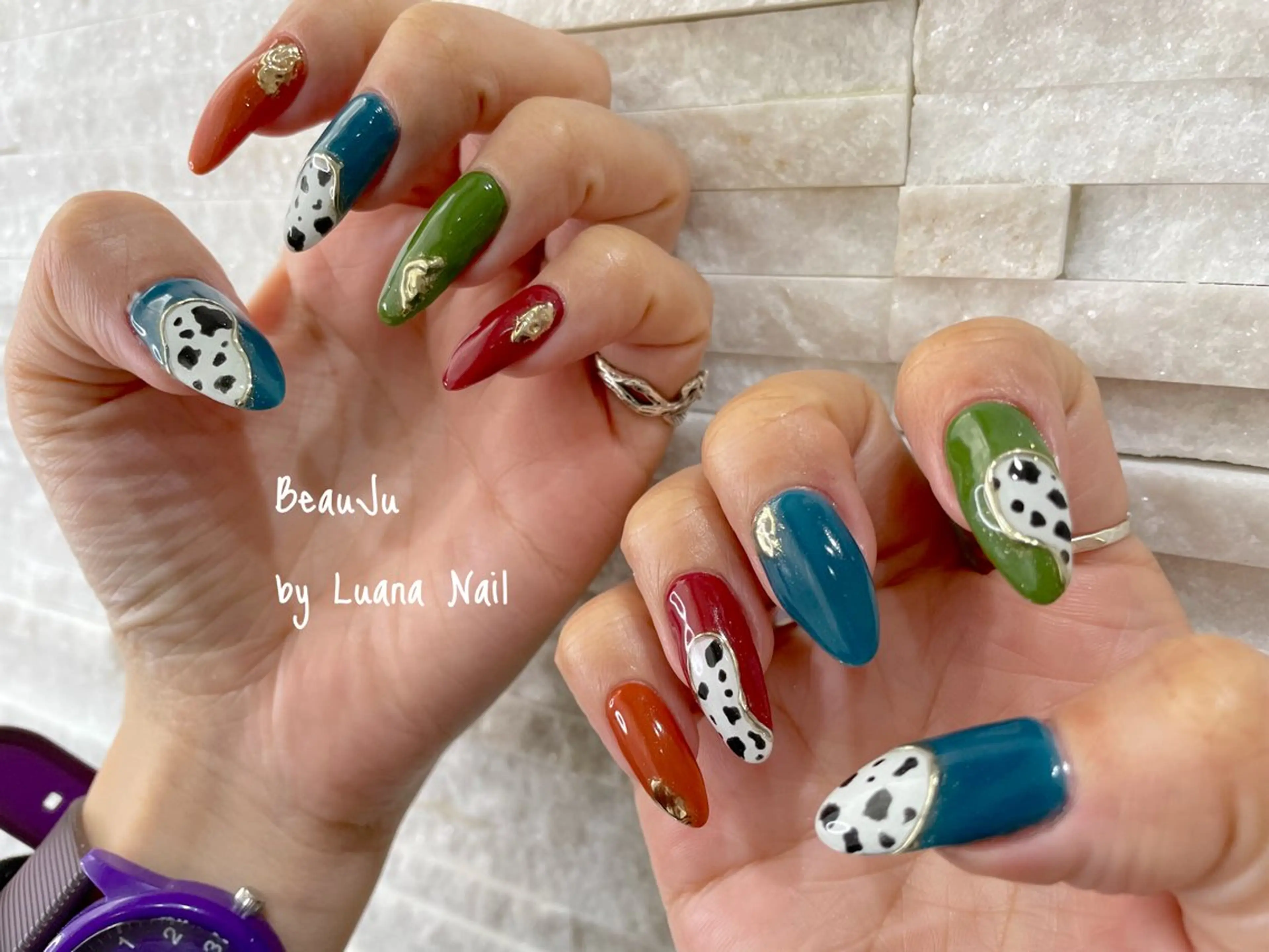 ネイル ミラーネイル ハンドネイル BeauJu by Luana Nailのネイルデザイン