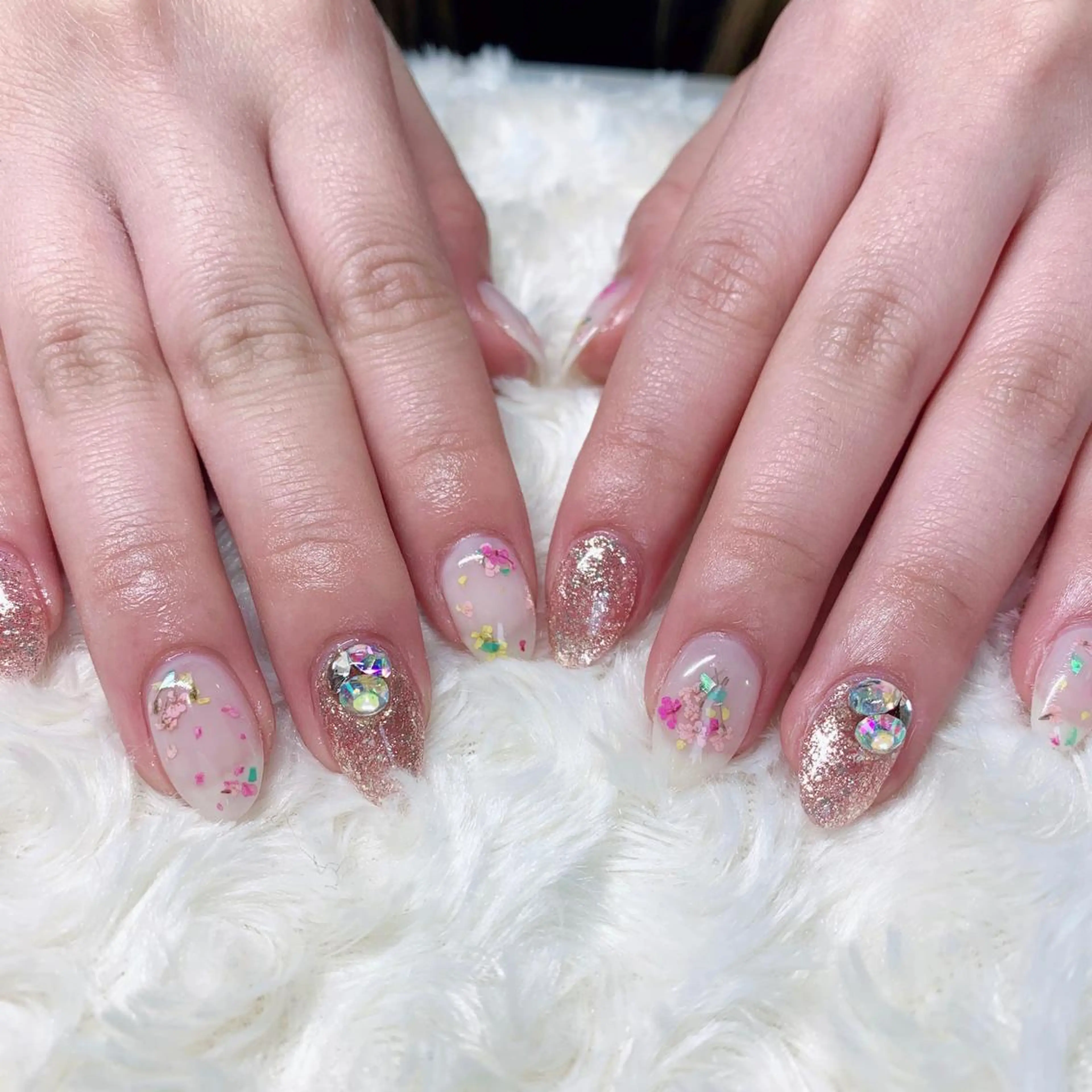 カラー ネイル ハンドネイル Cozy_ ilumのネイルデザイン