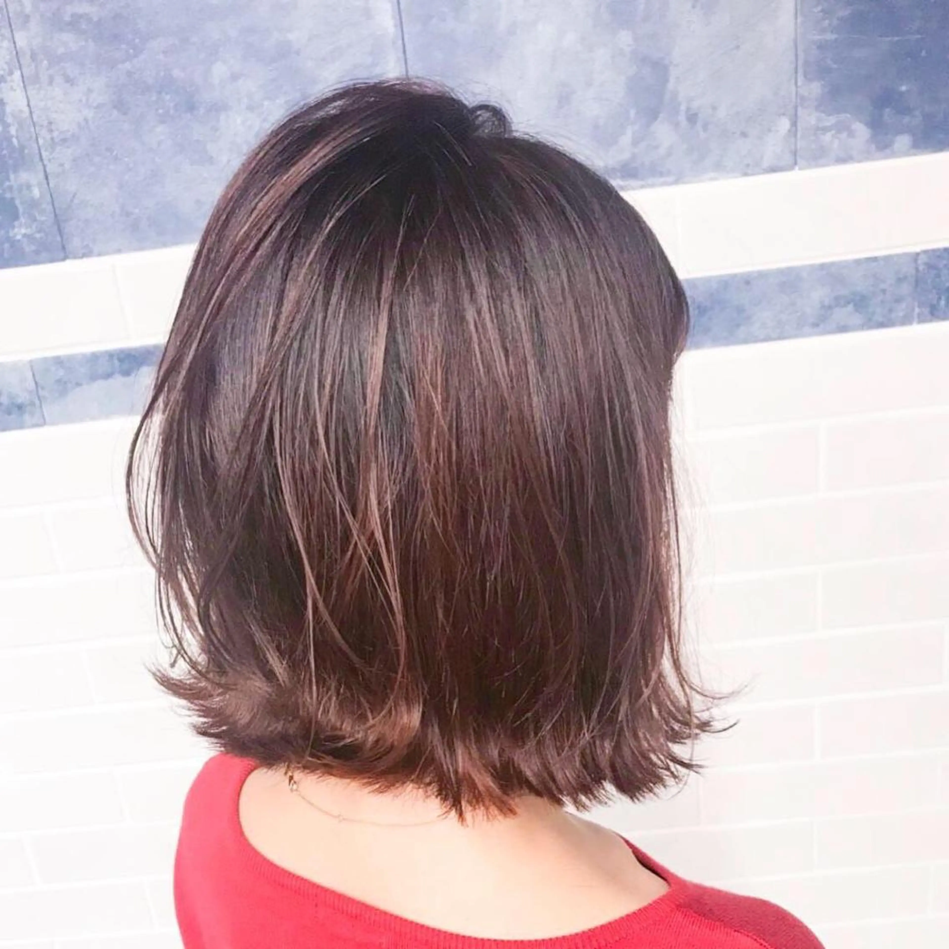 ミディアム カラー レッドカラー カット ヘアカラー トリートメント ❤️Ruminate 日暮里店❤️のヘアスタイル