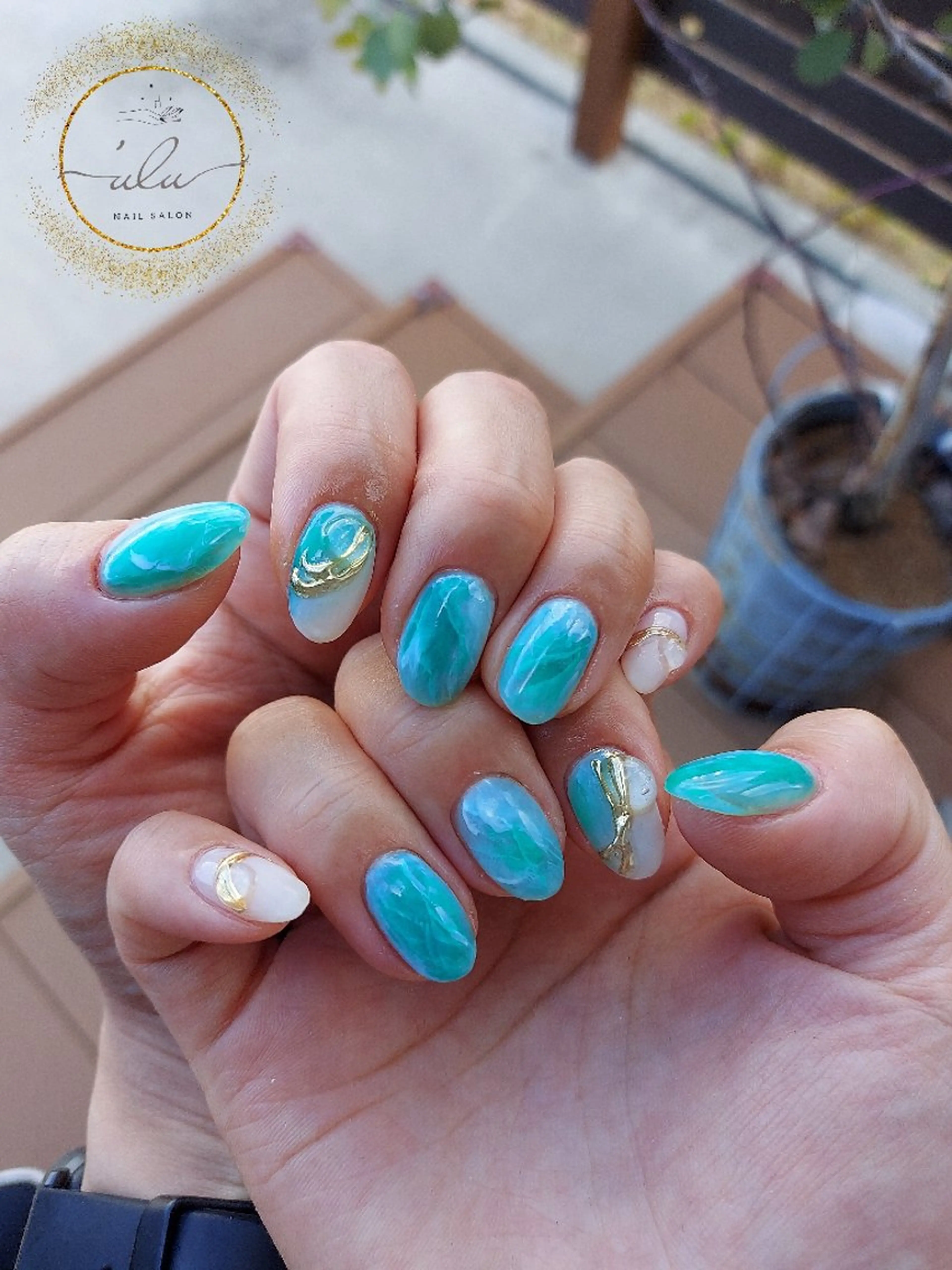 ネイル ミラーネイル ハンドネイル Nailsalon 'uluのネイルデザイン