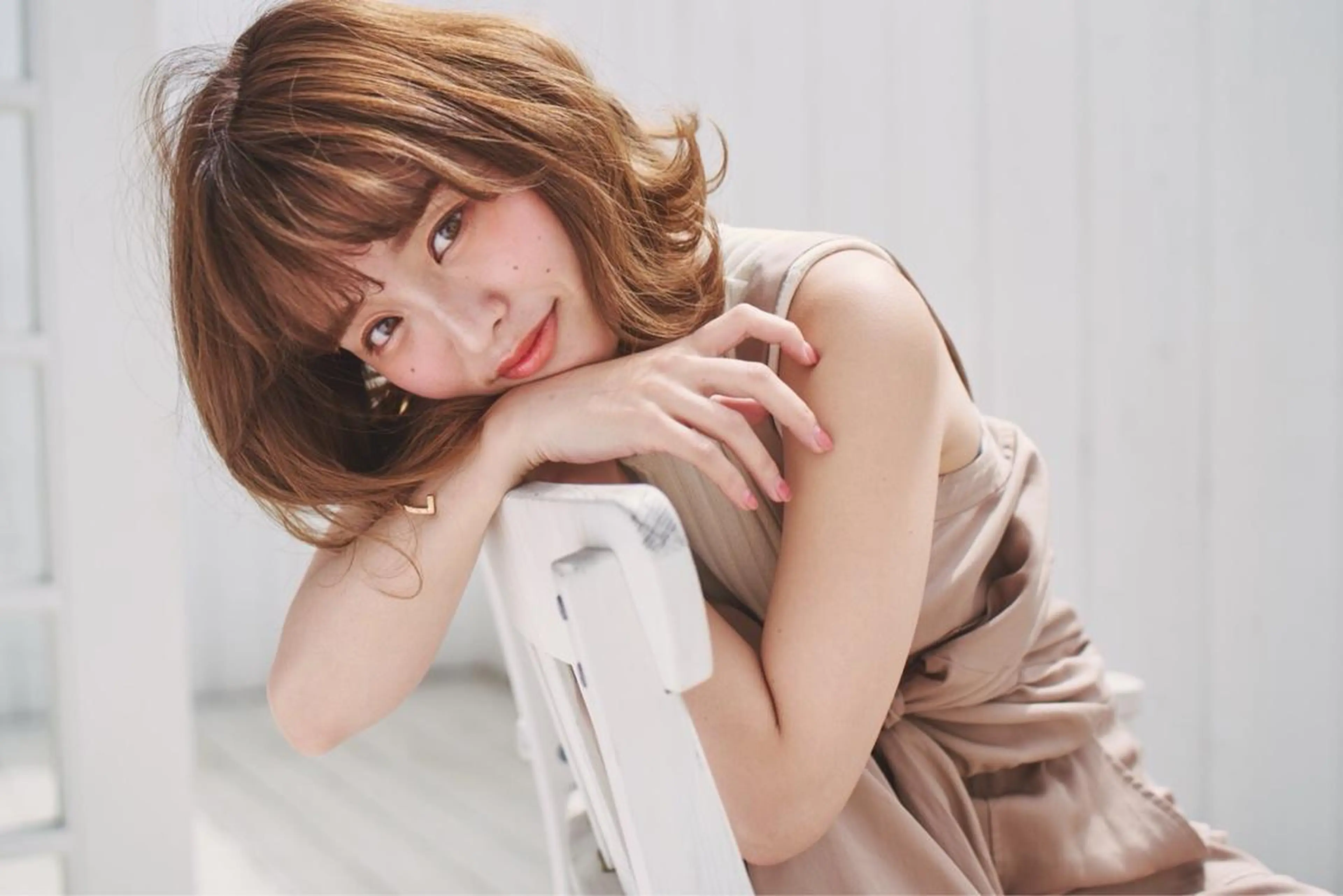 ミディアム 【髪質改善】 梅田　聡のヘアスタイル