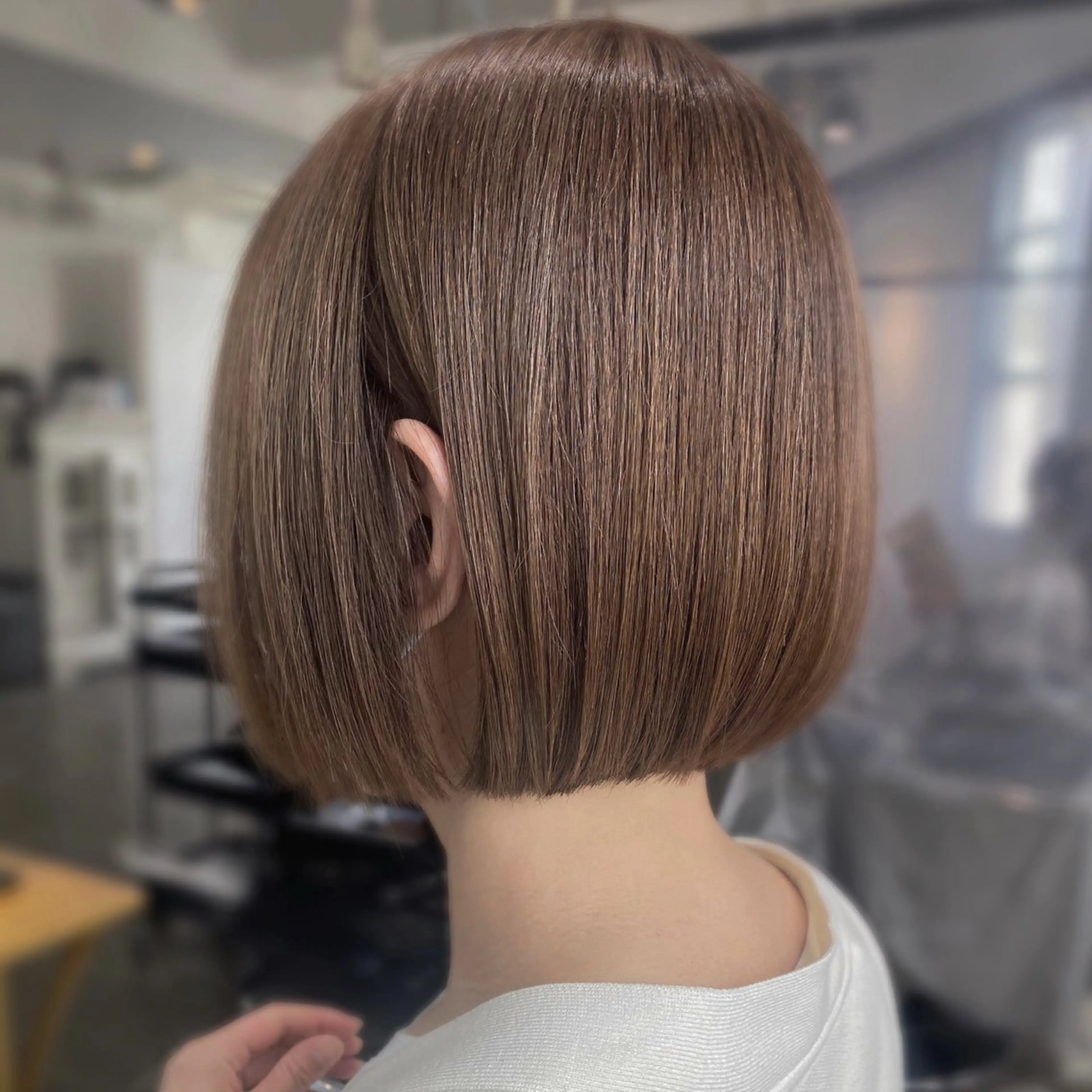 ショート 縮毛矯正／レイヤー／ 🌼mizukiのヘアスタイル