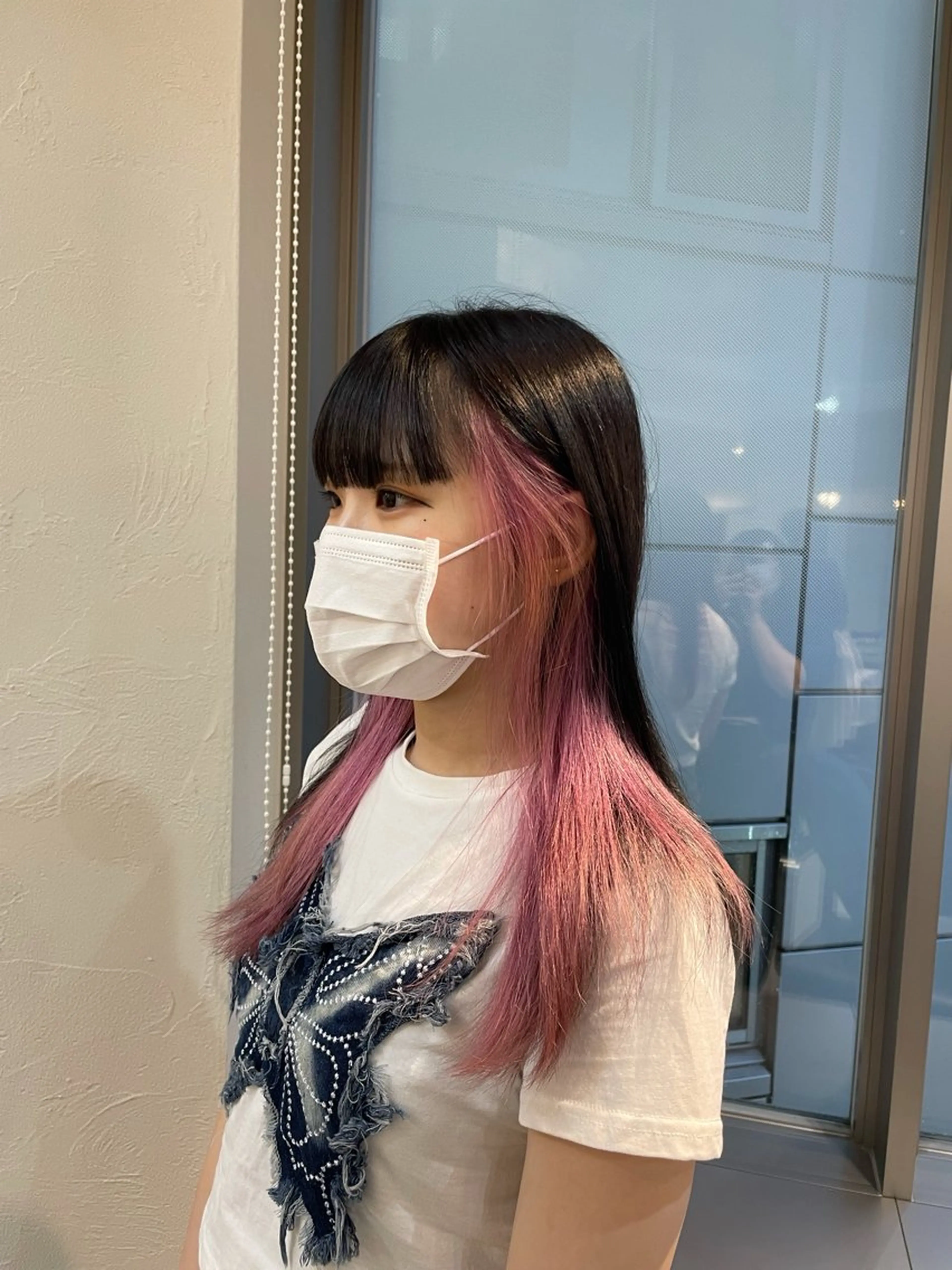 セミロング カラー ヘアカラー tiel 小山莉々のヘアスタイル