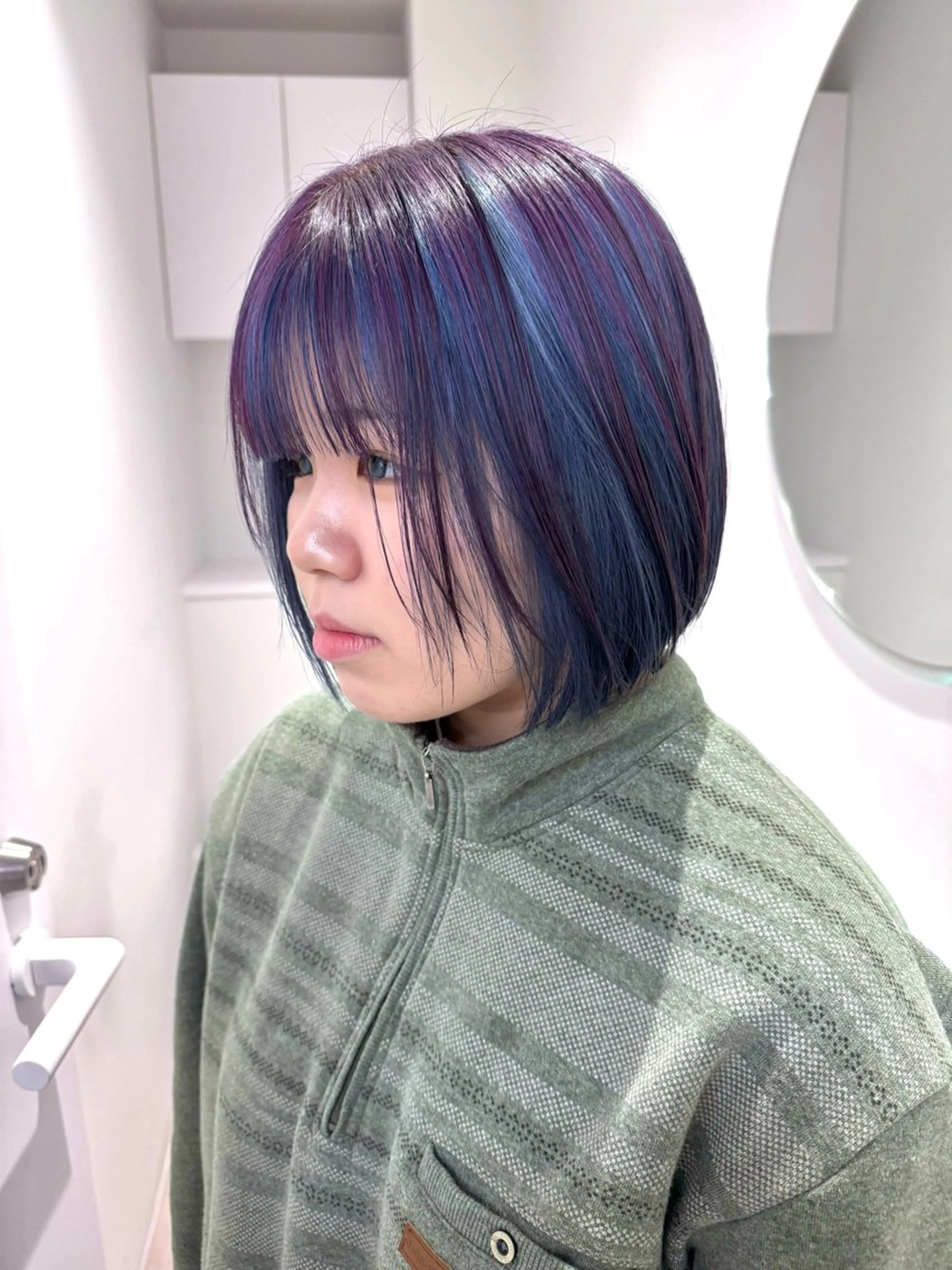 カラー ヘアカラー ✨ブリーチ/顔周り レイヤー¦YUKA✨のヘアスタイル