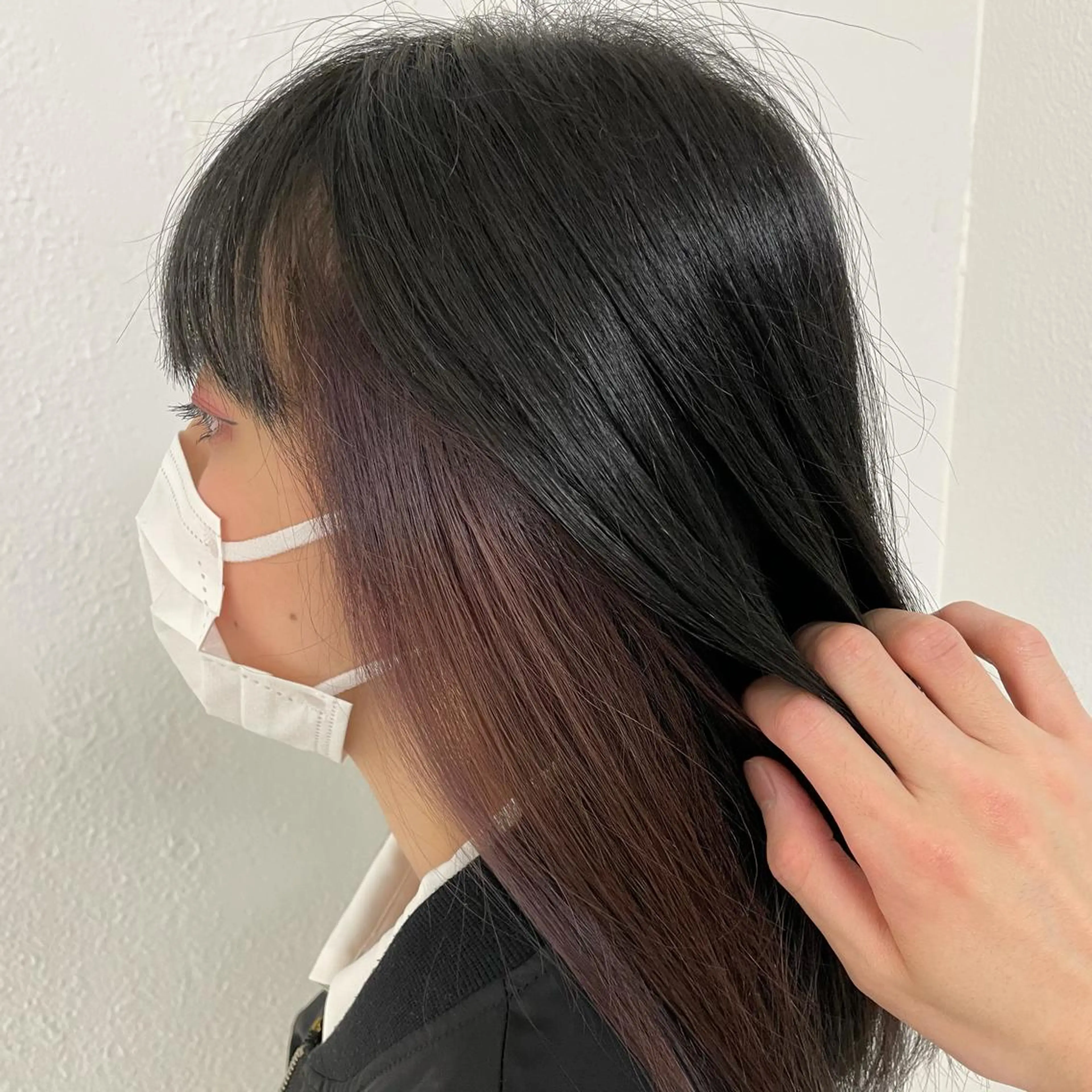 セミロング カラー ブリーチ カシス ラベンダーカラー ピンクカラー 【東北メンズヘア1 位受賞🥇】本間祐太のヘアスタイル