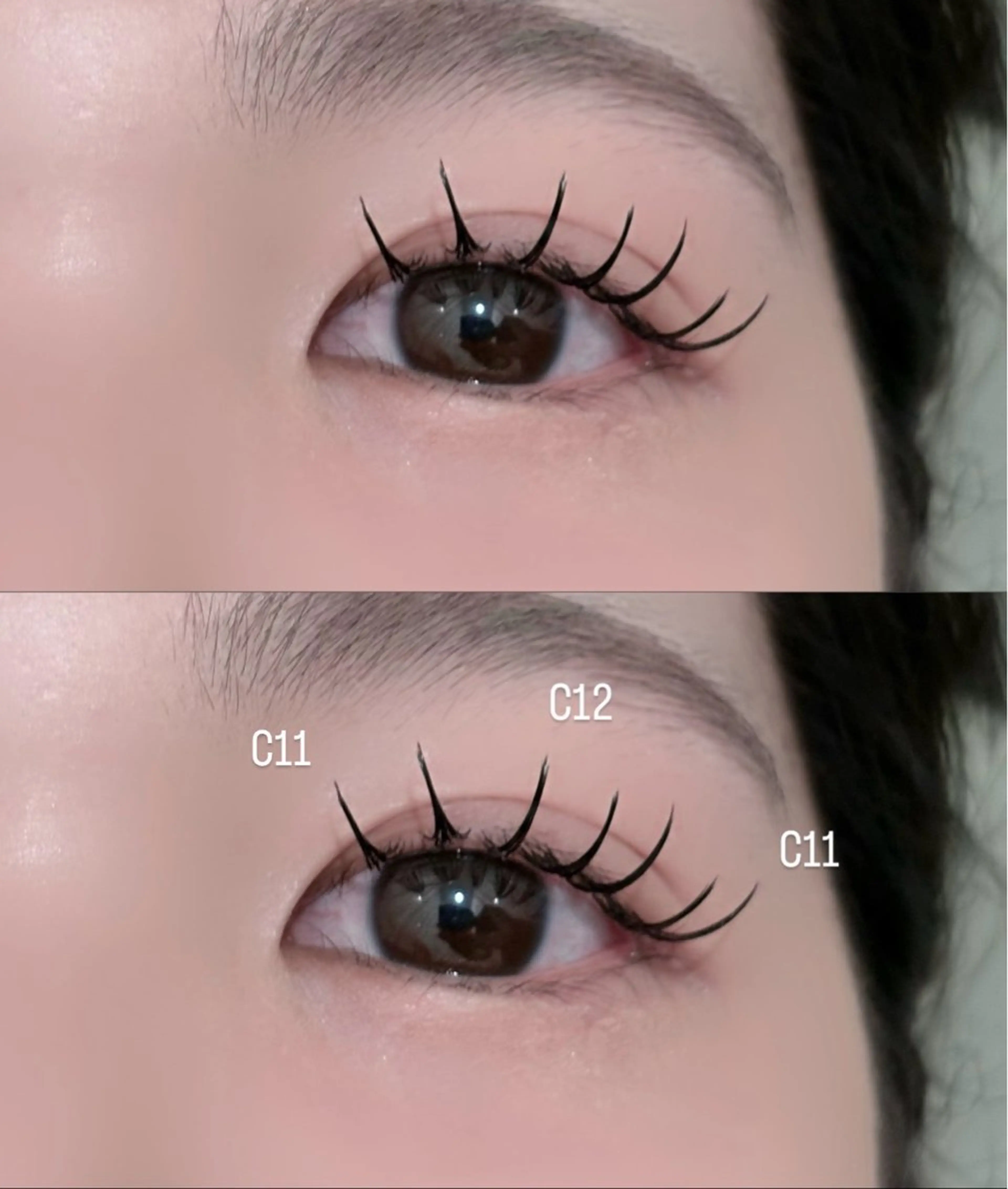 マツエク・マツパ フラットラッシュ meRK manamiのマツエク・マツパデザイン