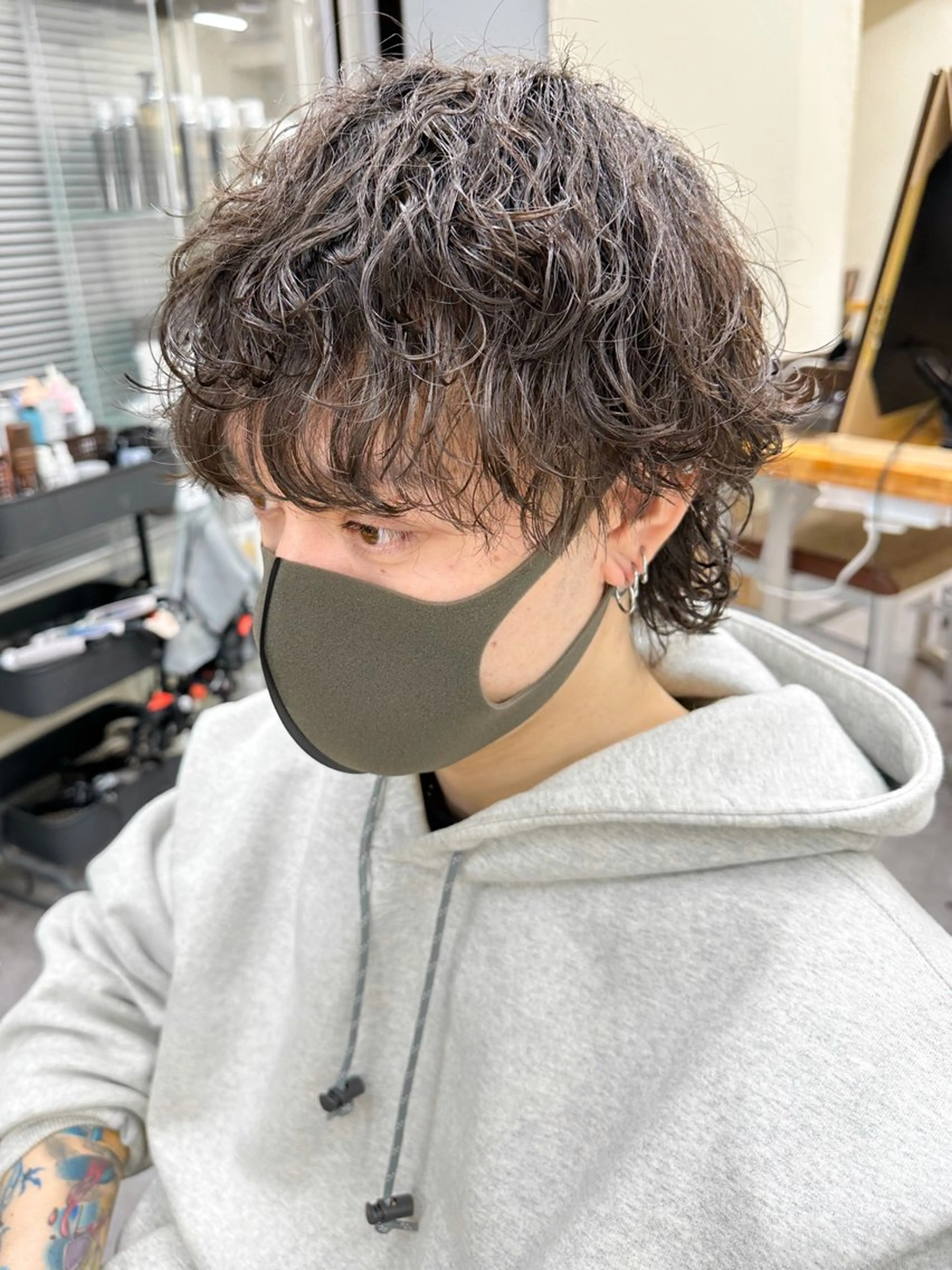 ショート パーマ メンズ メンズパーマ メンズ特化ryoのヘアスタイル