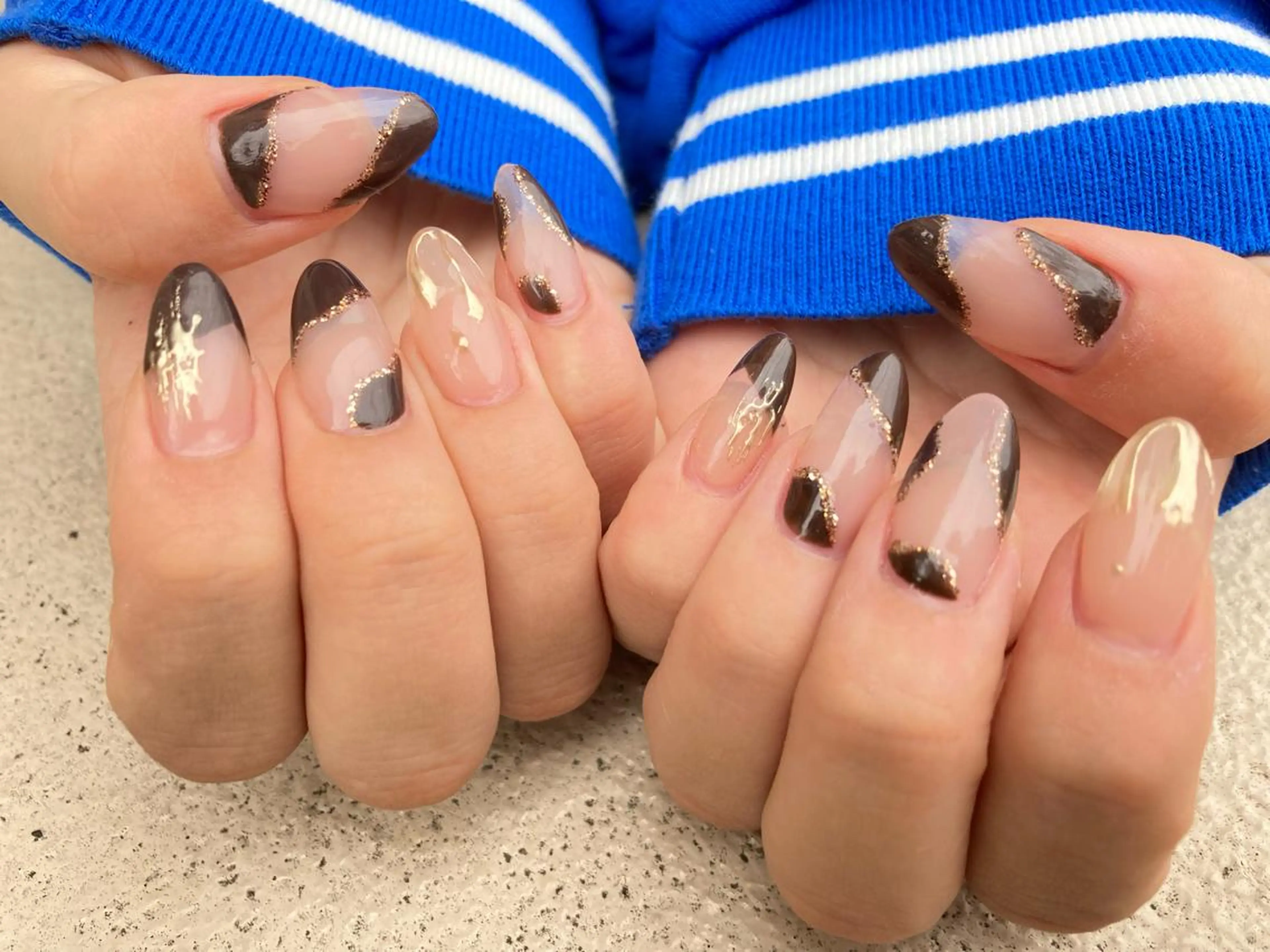 セミロング ネイル ハンドネイル ✴︎ Delightのネイルデザイン