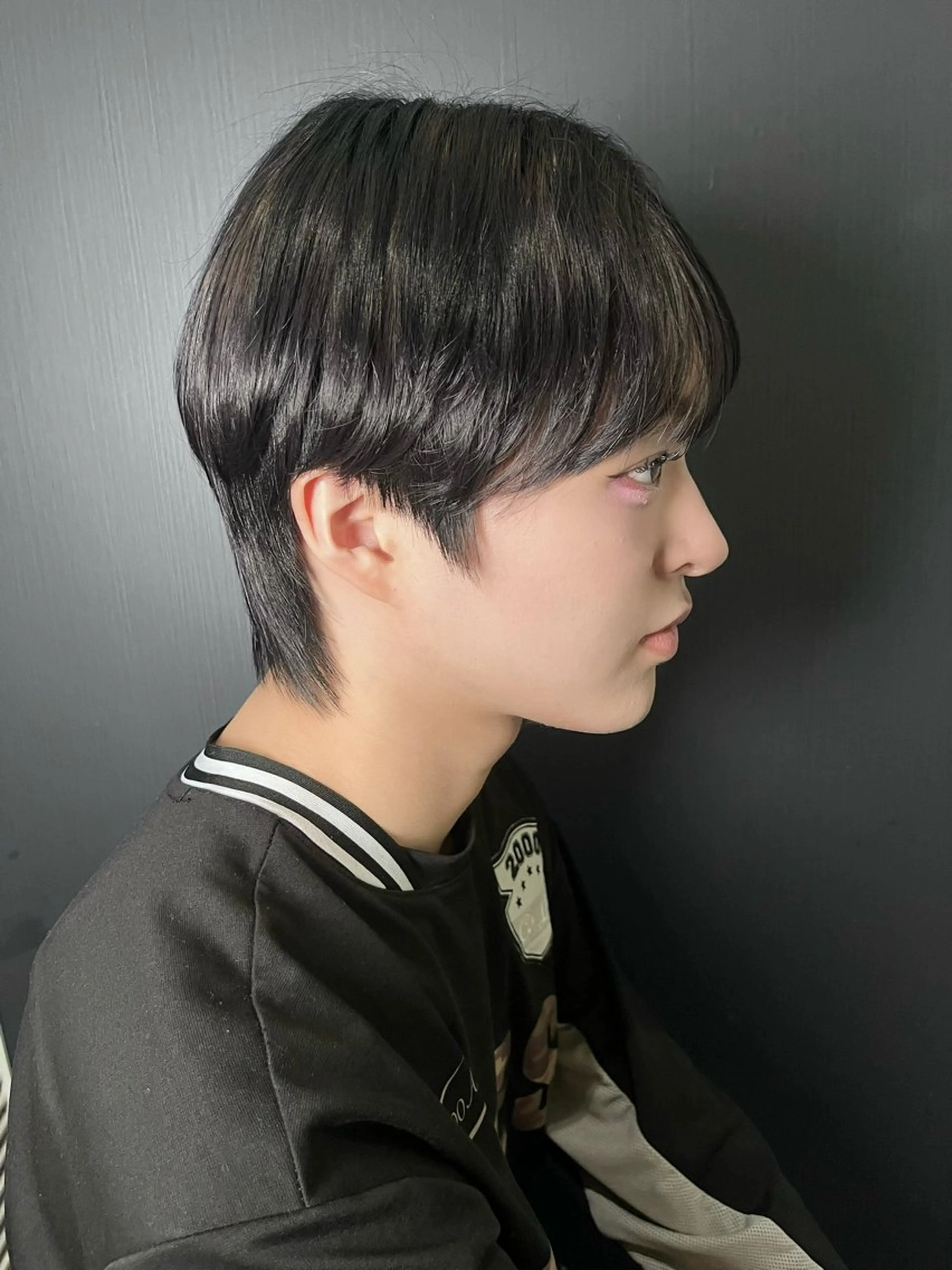 ショート カラー メンズ カット ヘアカラー 大阪韓国メンズ特化 LUNAのヘアスタイル