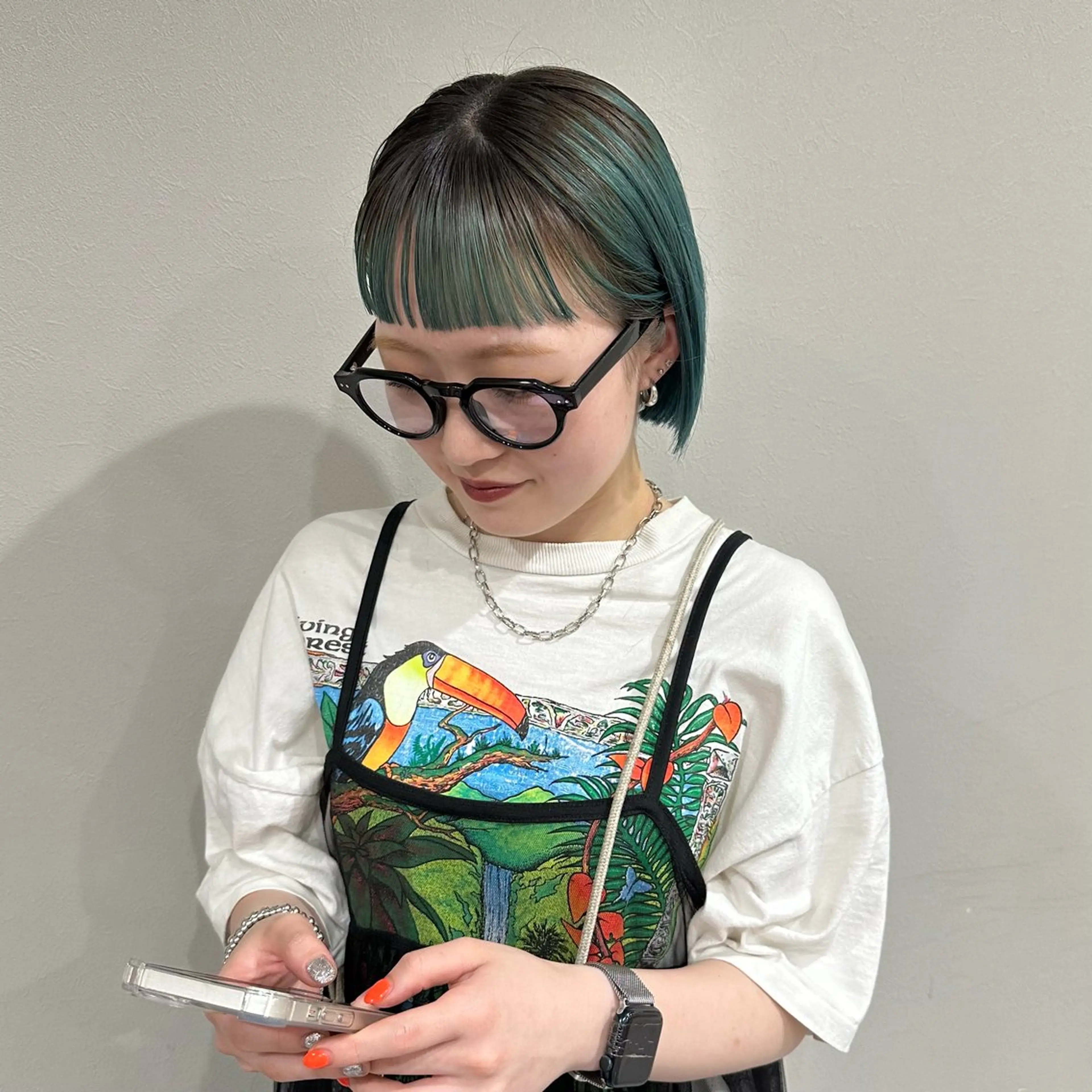 ショート カラー カット ヘアカラー トリートメント 江本真由香 透明感/艶カラー🍃のヘアスタイル