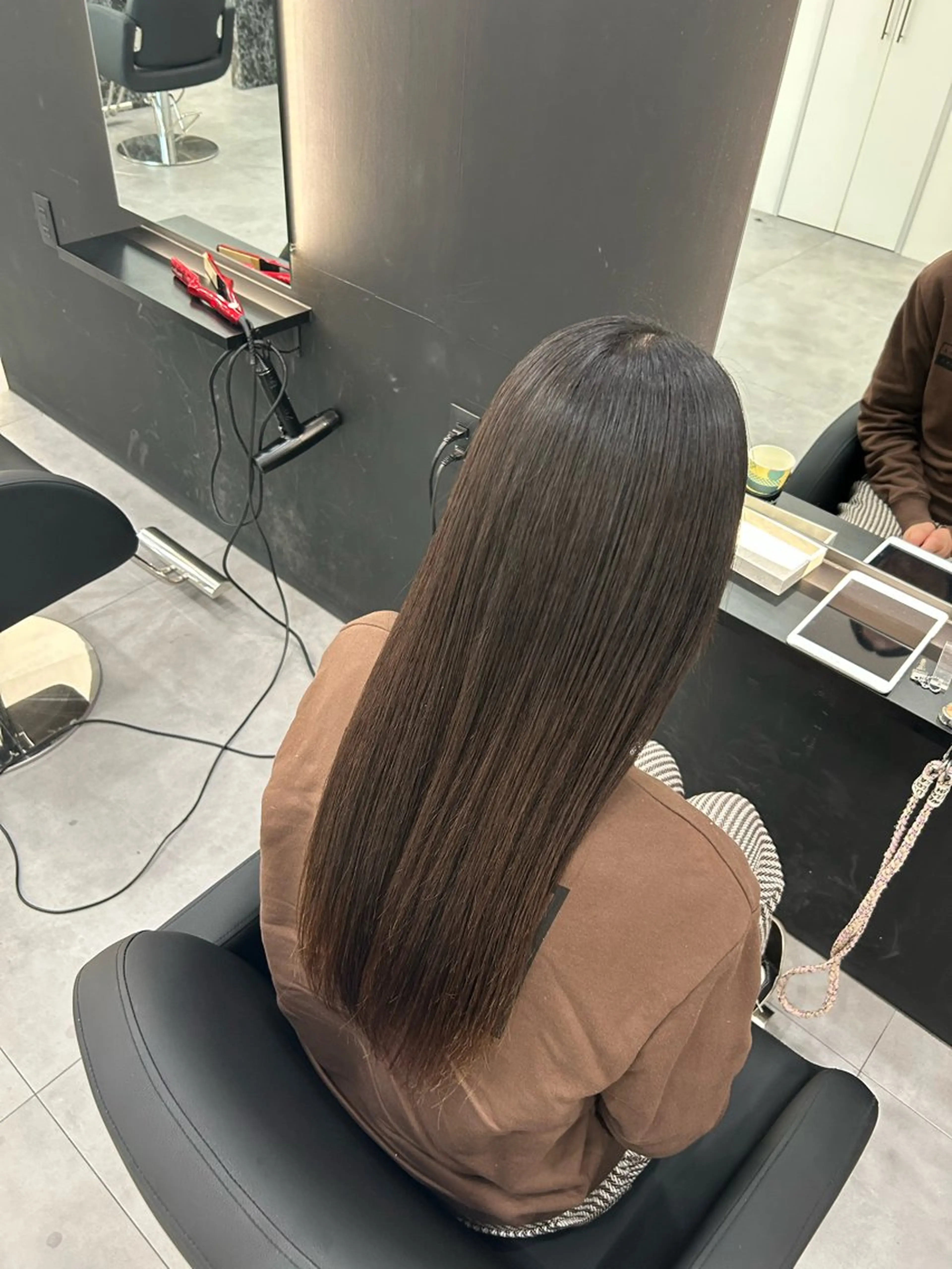 ロング 縮毛矯正 山田 航平のヘアスタイル