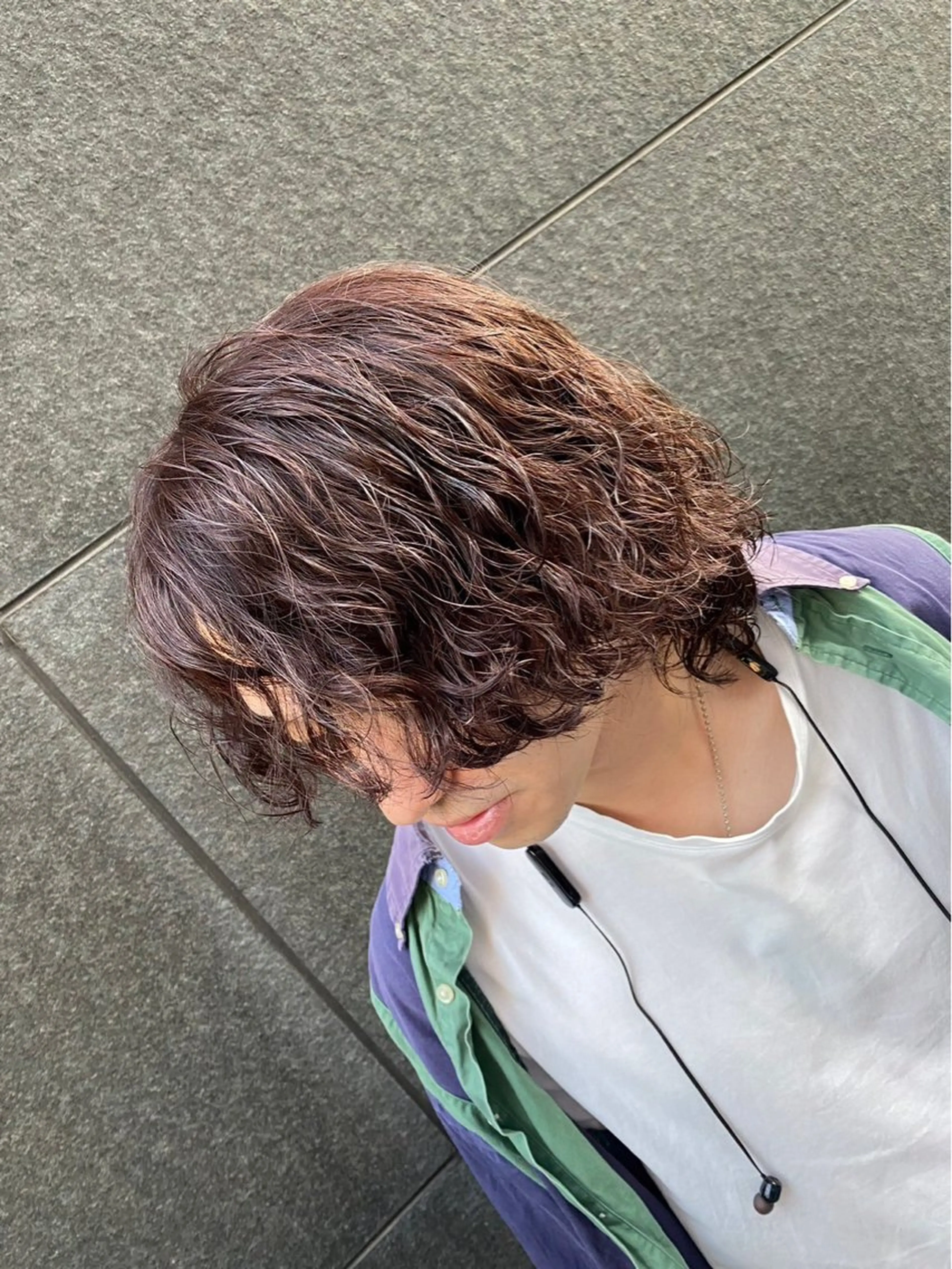 カラー パーマ メンズ 雪音/美髪縮毛矯正 /ニュアンスパーマのヘアスタイル