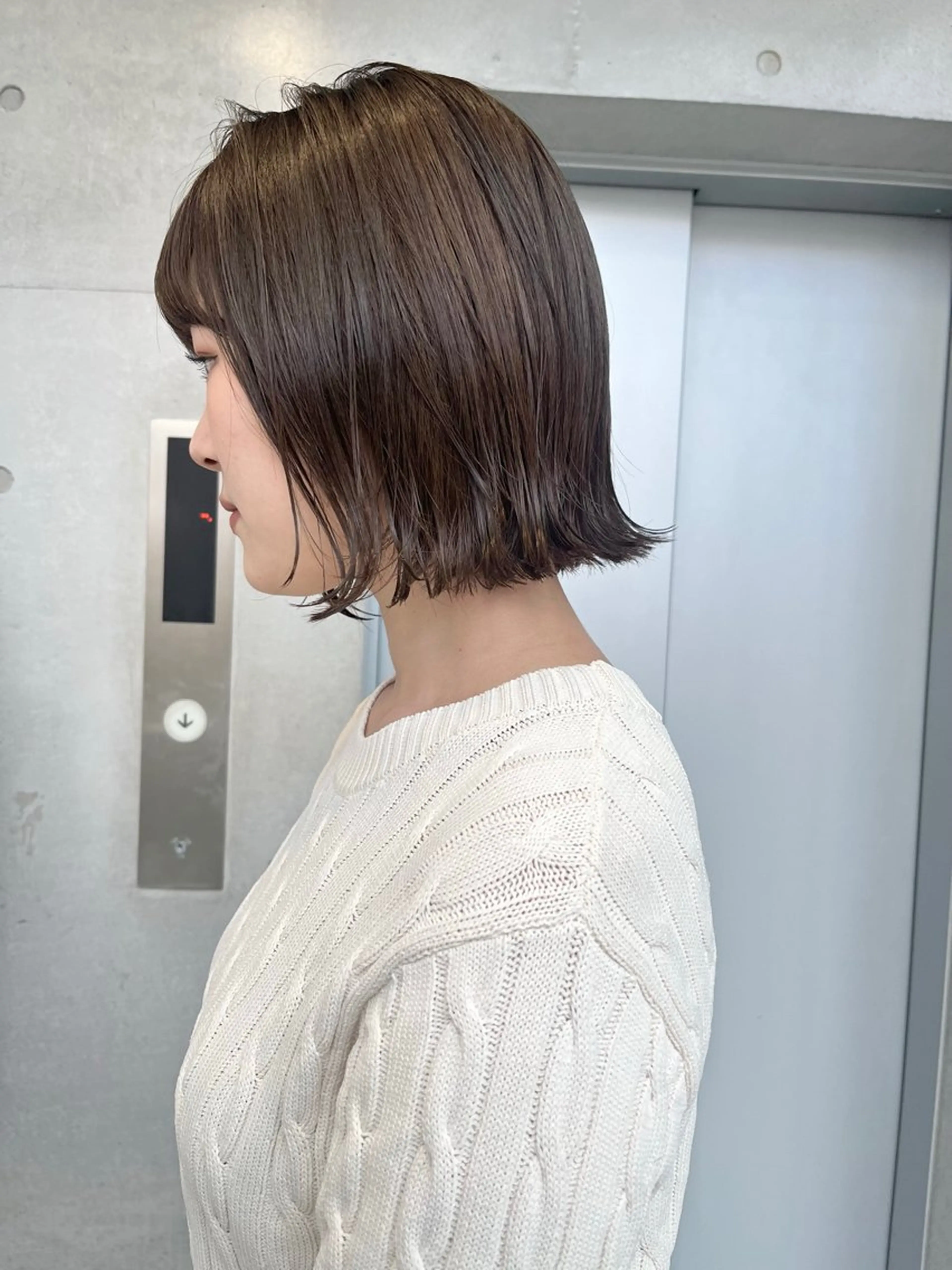 ミディアム カラー パーマ ヘアアレンジ カット ヘアカラー トリートメント ヘッドスパ ヘアセット 透明感/オリーブ/ グレージュ/YUKAのヘアスタイル
