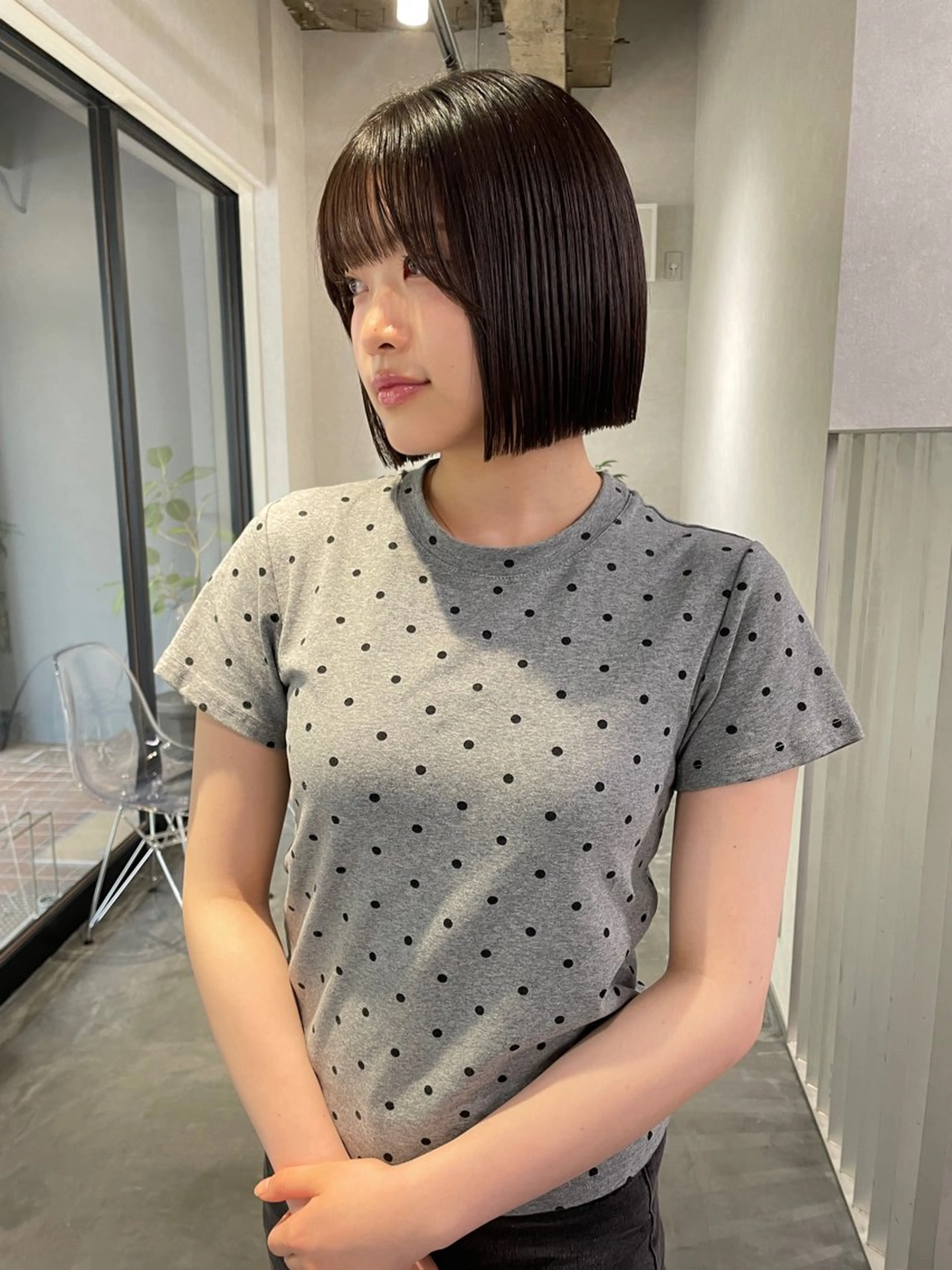 ショート 🌵ボブ/切りっぱな し/ショート藤長芽生のヘアスタイル