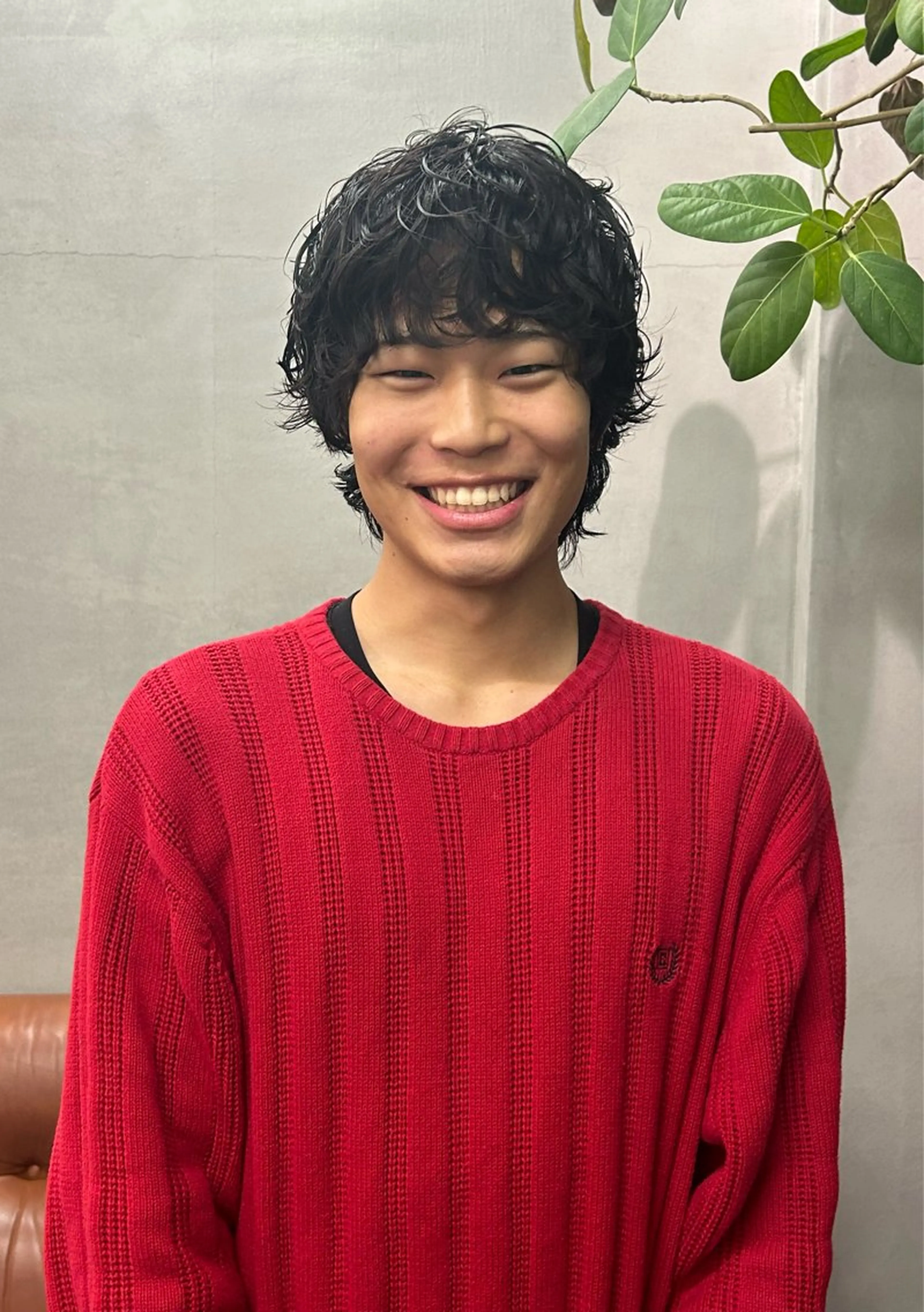 パーマ メンズ 小木曽 新大のヘアスタイル