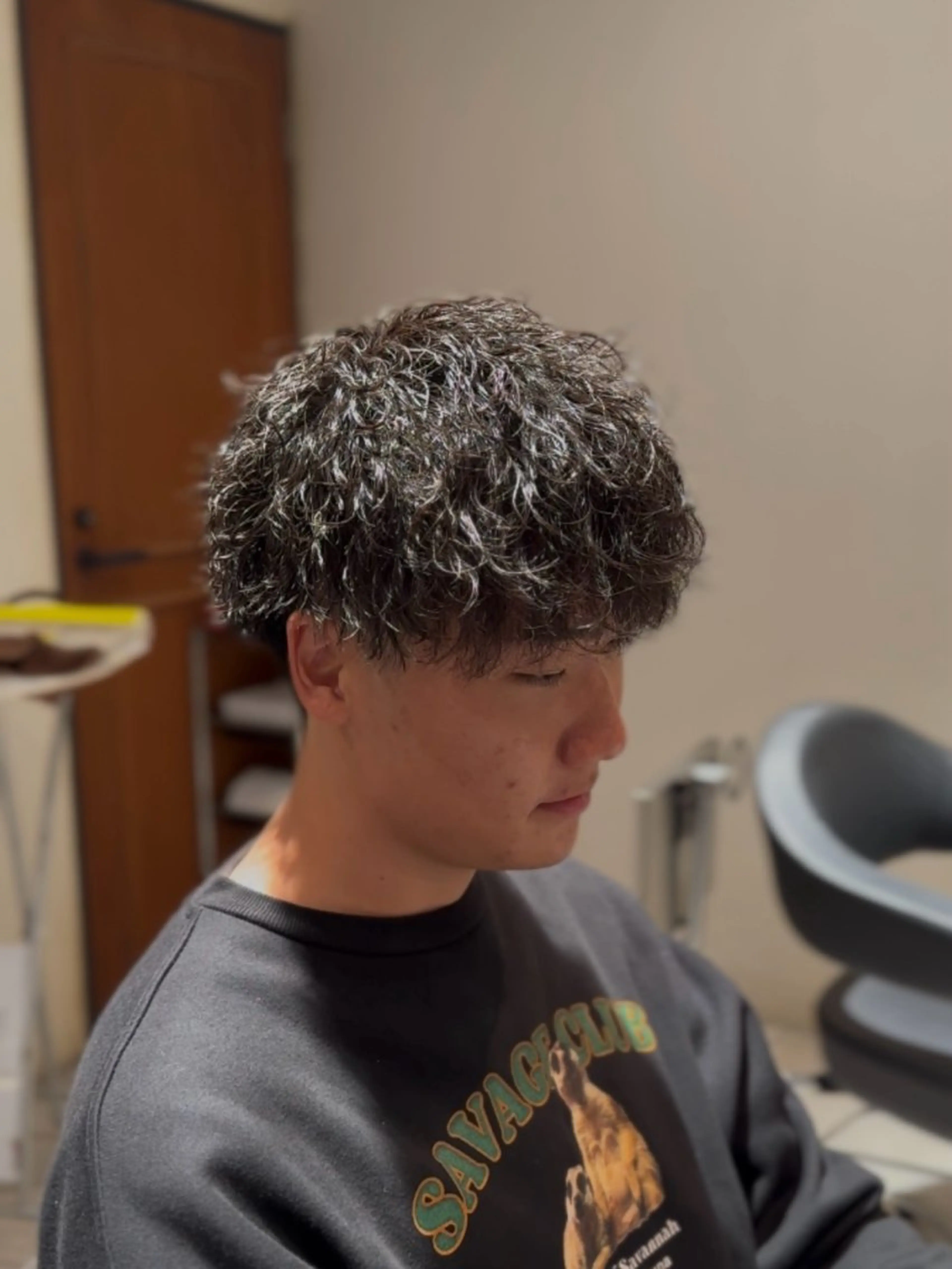 ショート パーマ メンズ カット パーマ トリートメント ヘッドスパ 【tocca茨木】 MOMOKAのヘアスタイル