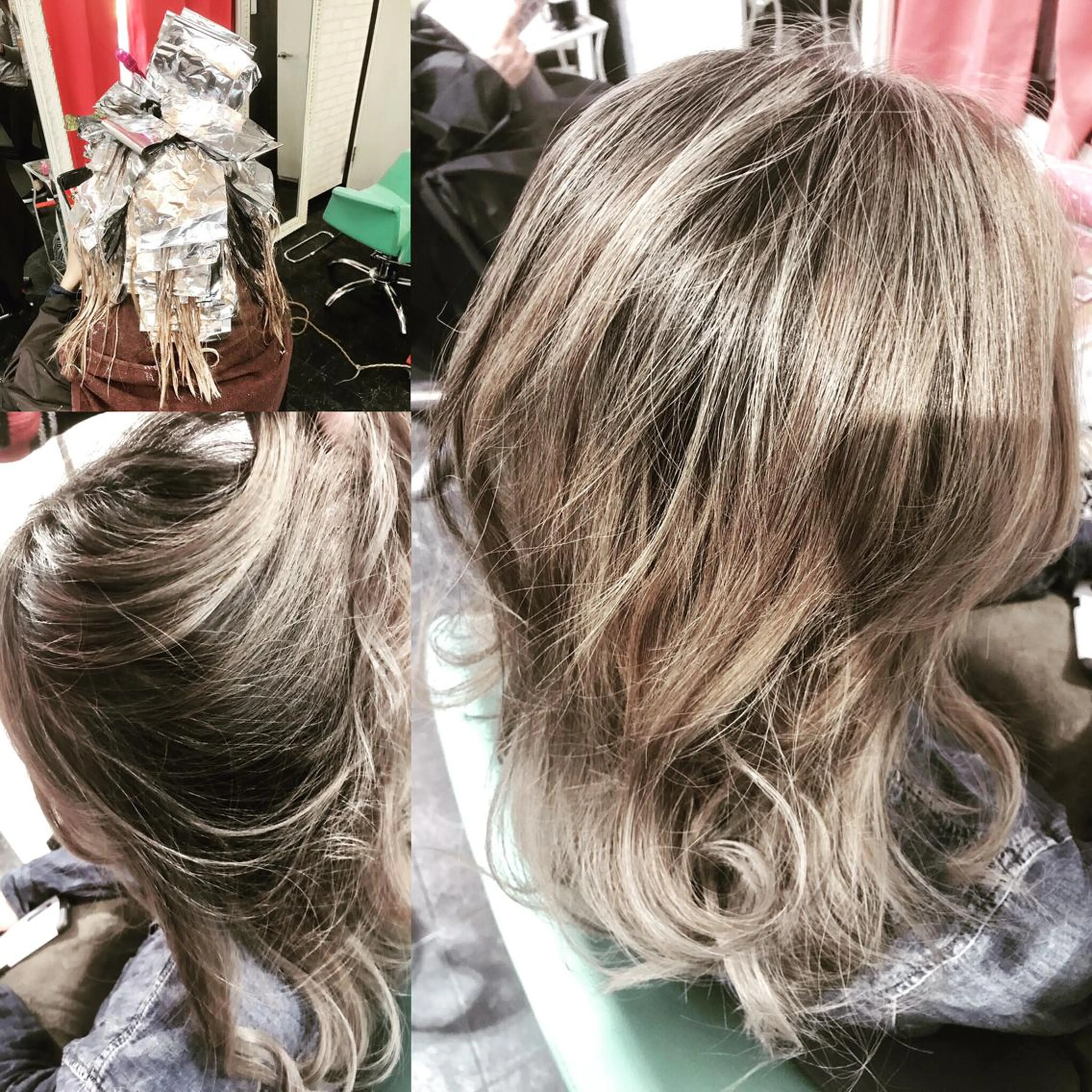 セミロング ハイライト 松本 和人のヘアスタイル