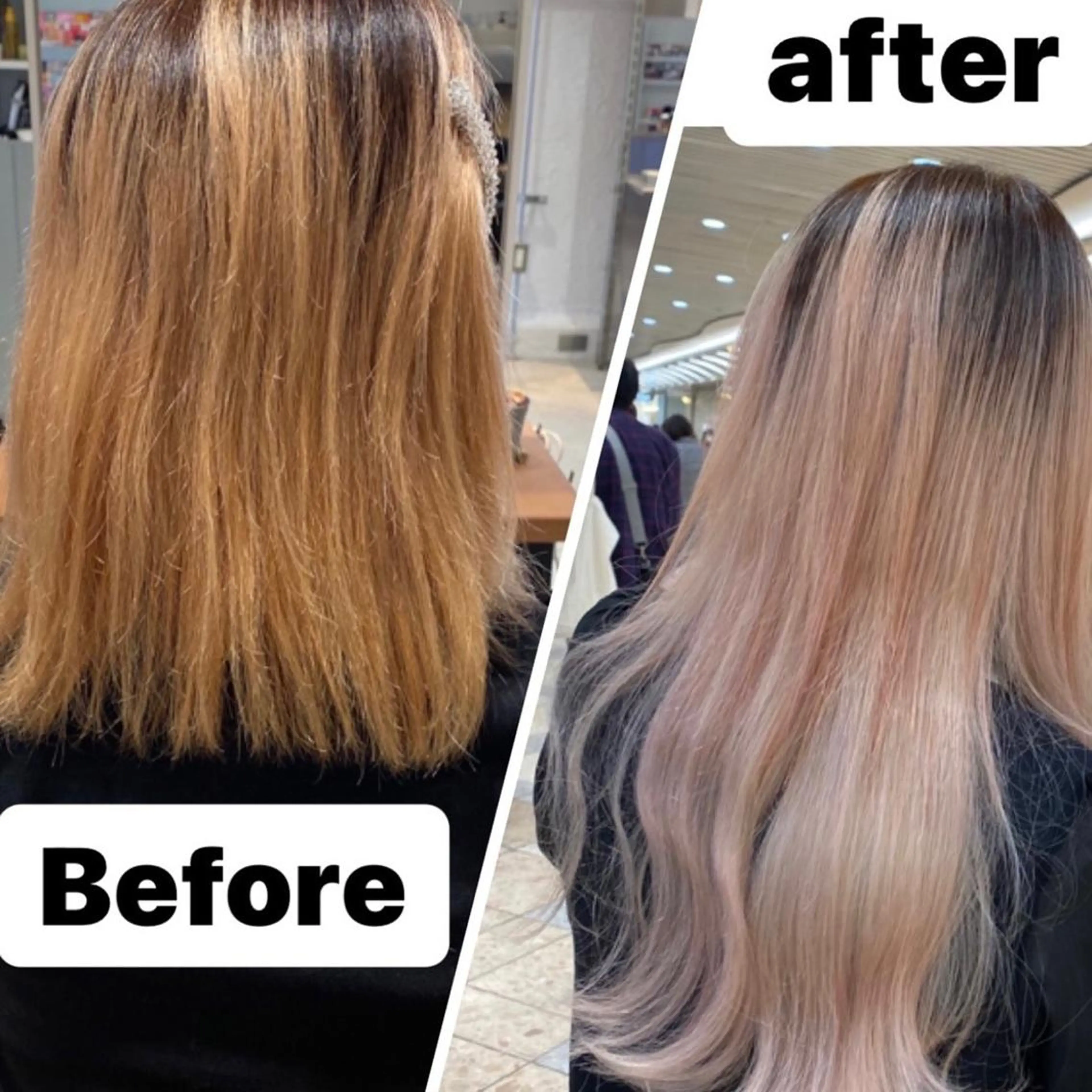 ロング シールエクステ エクステ ORIKA 美容室のヘアスタイル