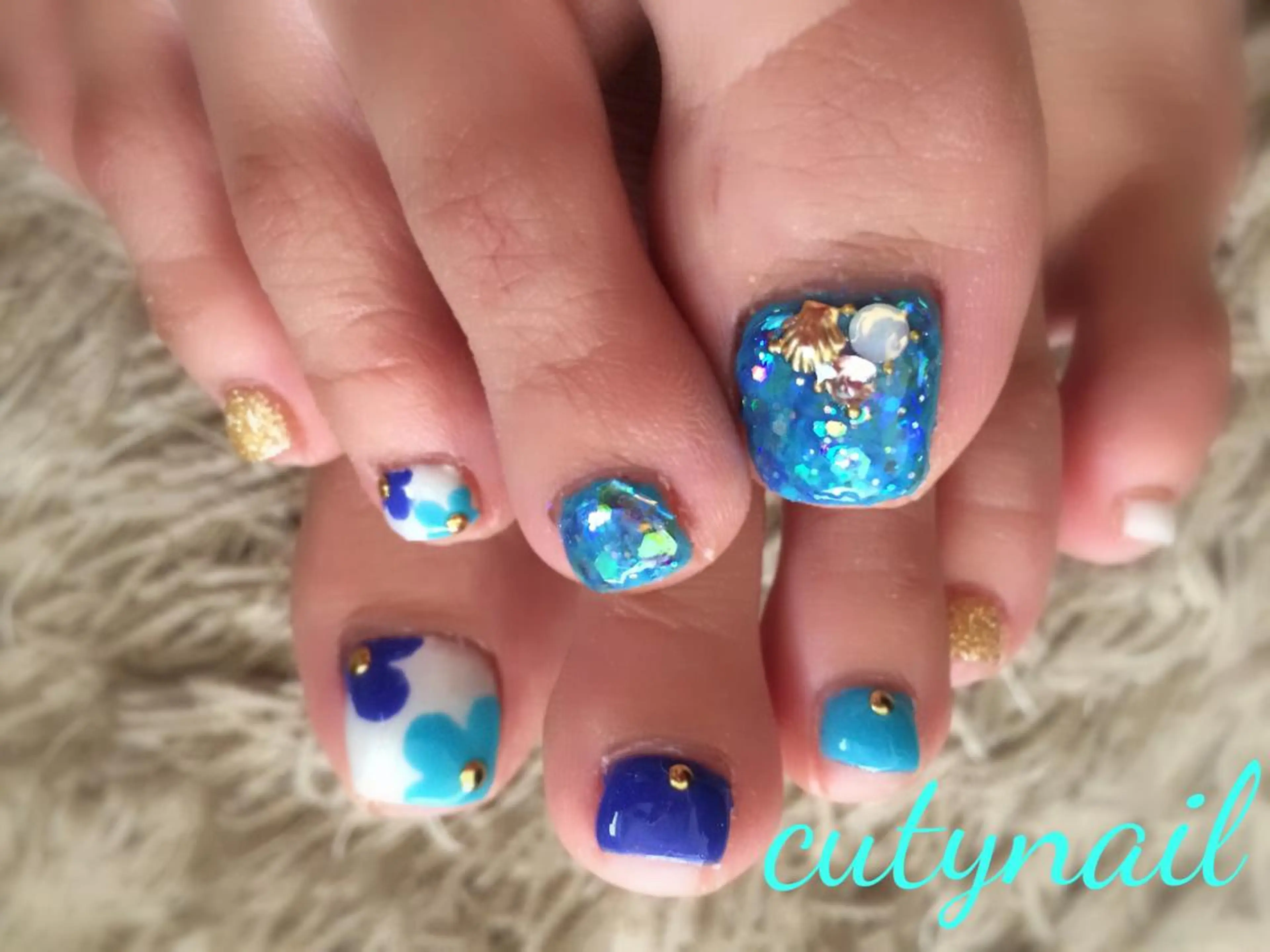 ネイル フットネイル ジェルネイル cuty nailのネイルデザイン