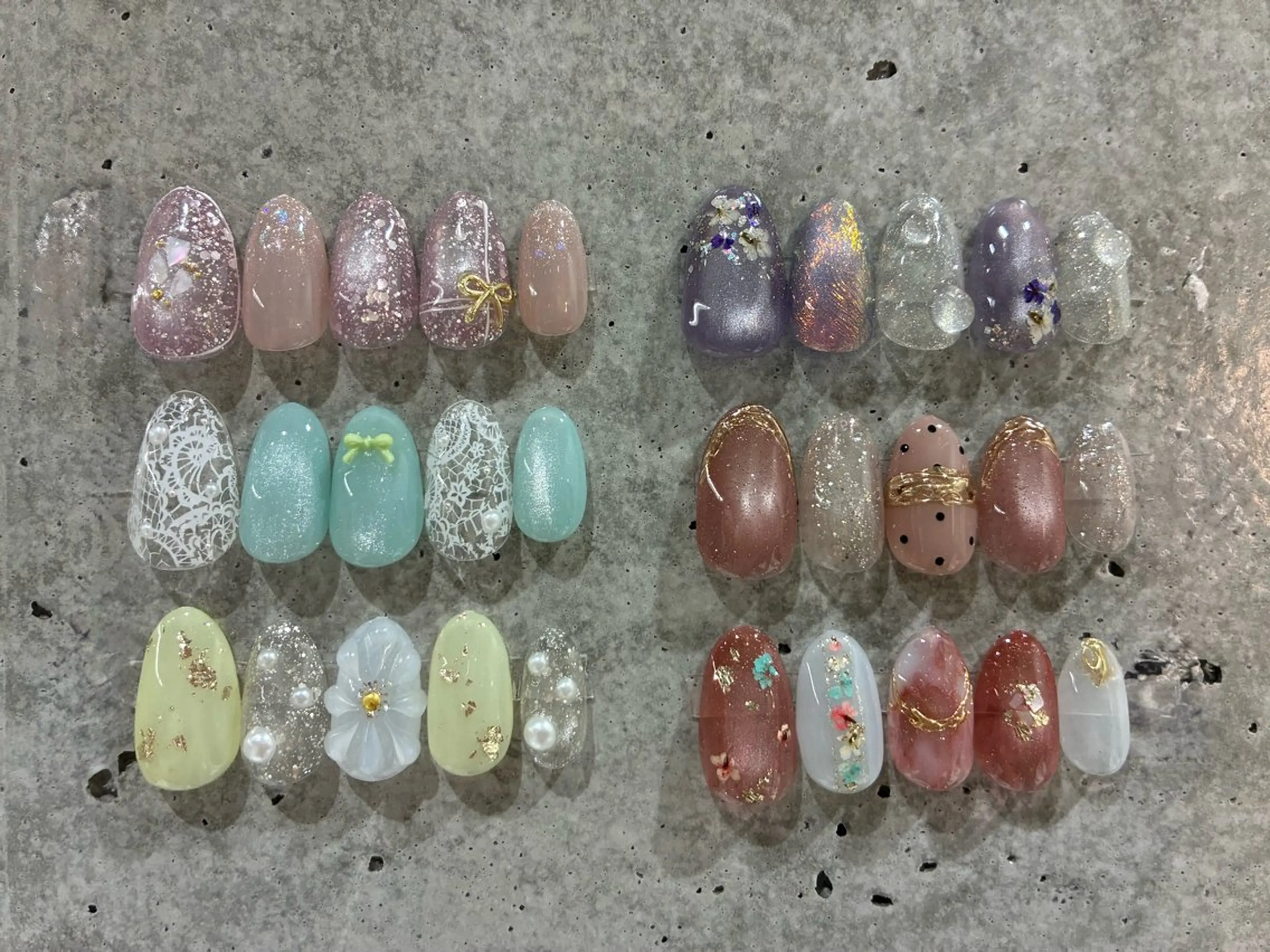 【ハンド】オフ込みパラジェル可・ジェルネイルKAILA限定springネイル🩶の写真
