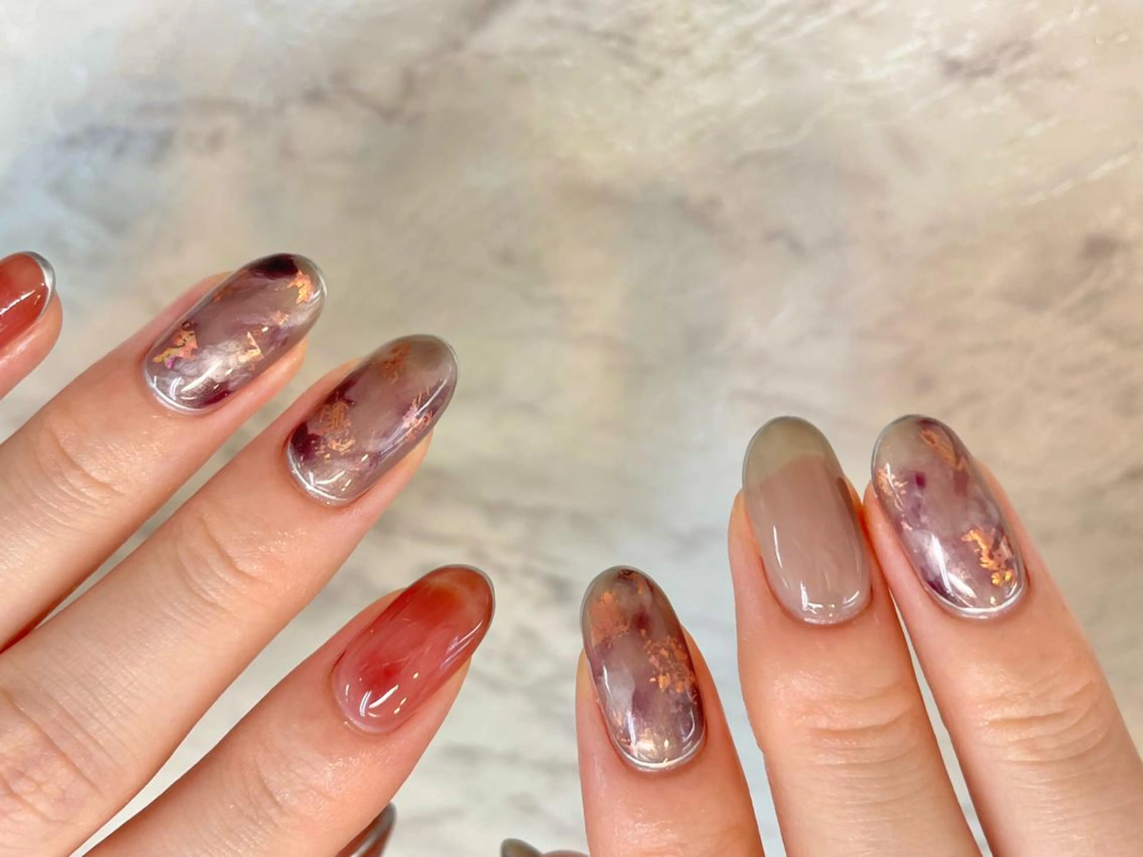 ネイル ハンドネイル yuya パラジェル/長さ出しのネイルデザイン