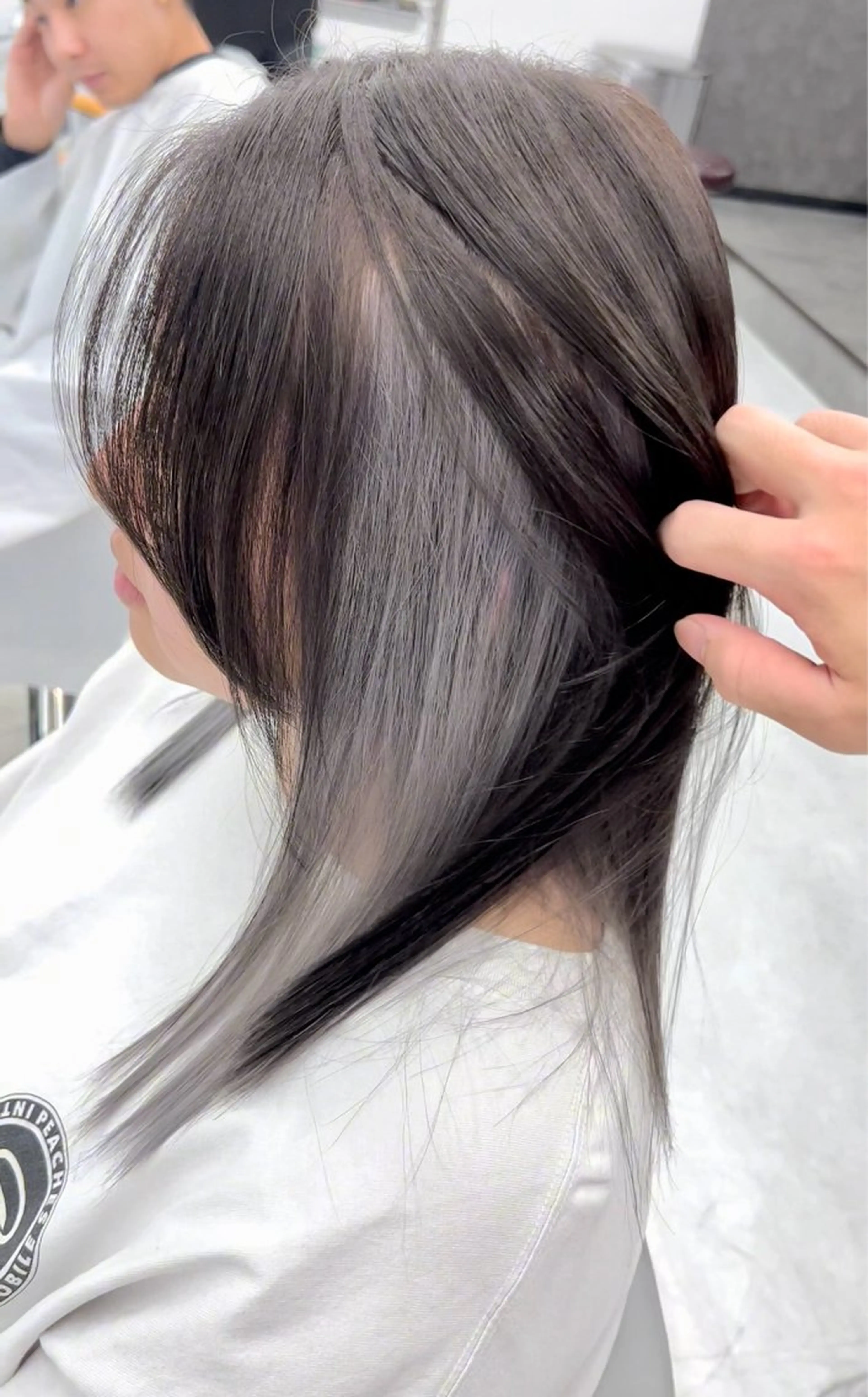 セミロング カラー ヘアアレンジ ブリーチ ヘアカラー フウト/メンズカット /メンズパーマのヘアスタイル