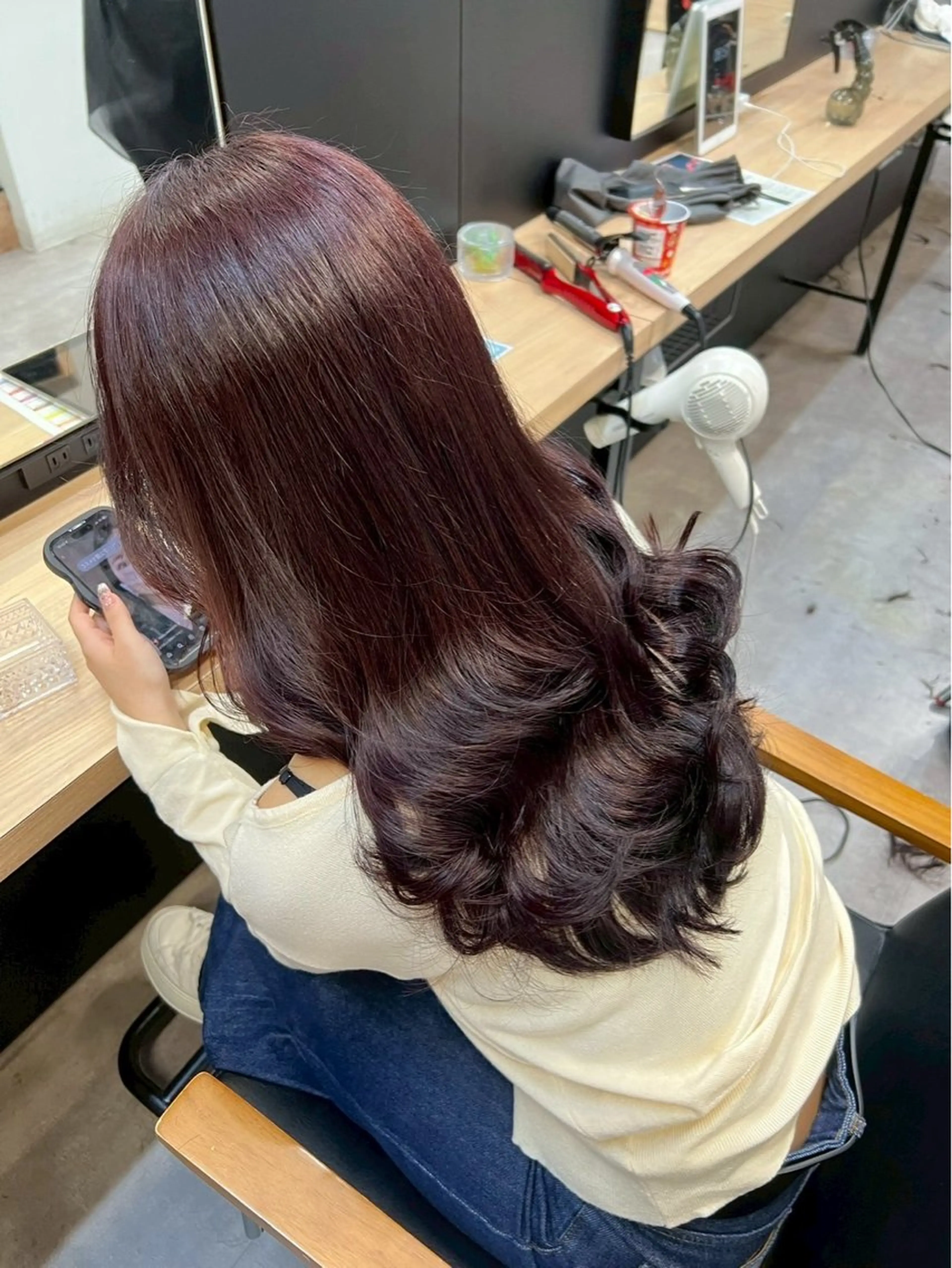ロング ヘアカラー riko🎀 giinii横浜🧞のヘアスタイル