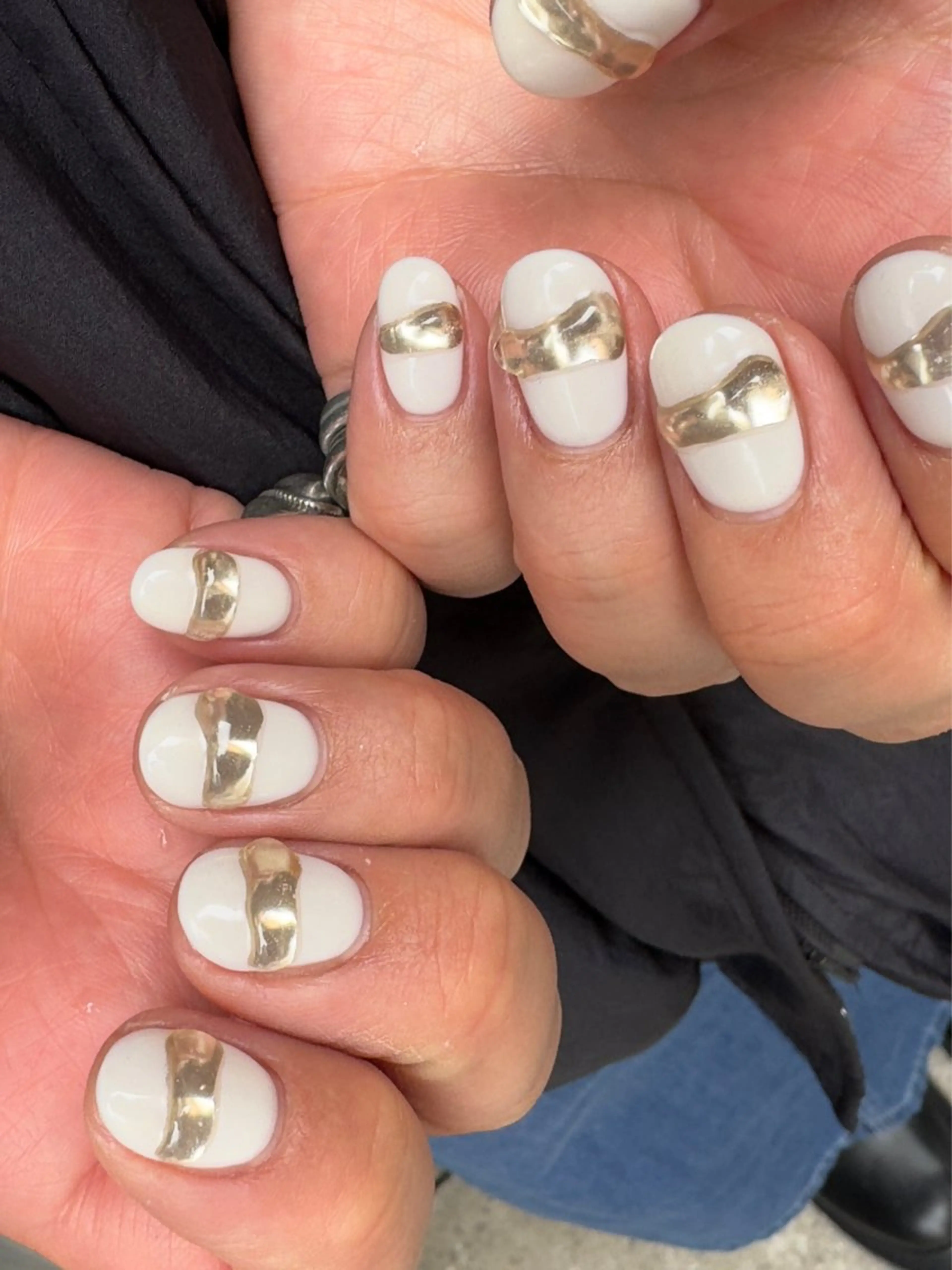 ネイル アートネイル フレンチネイル 韓国ネイル マグネットネイル 持ち込み MH_ Nailのネイルデザイン