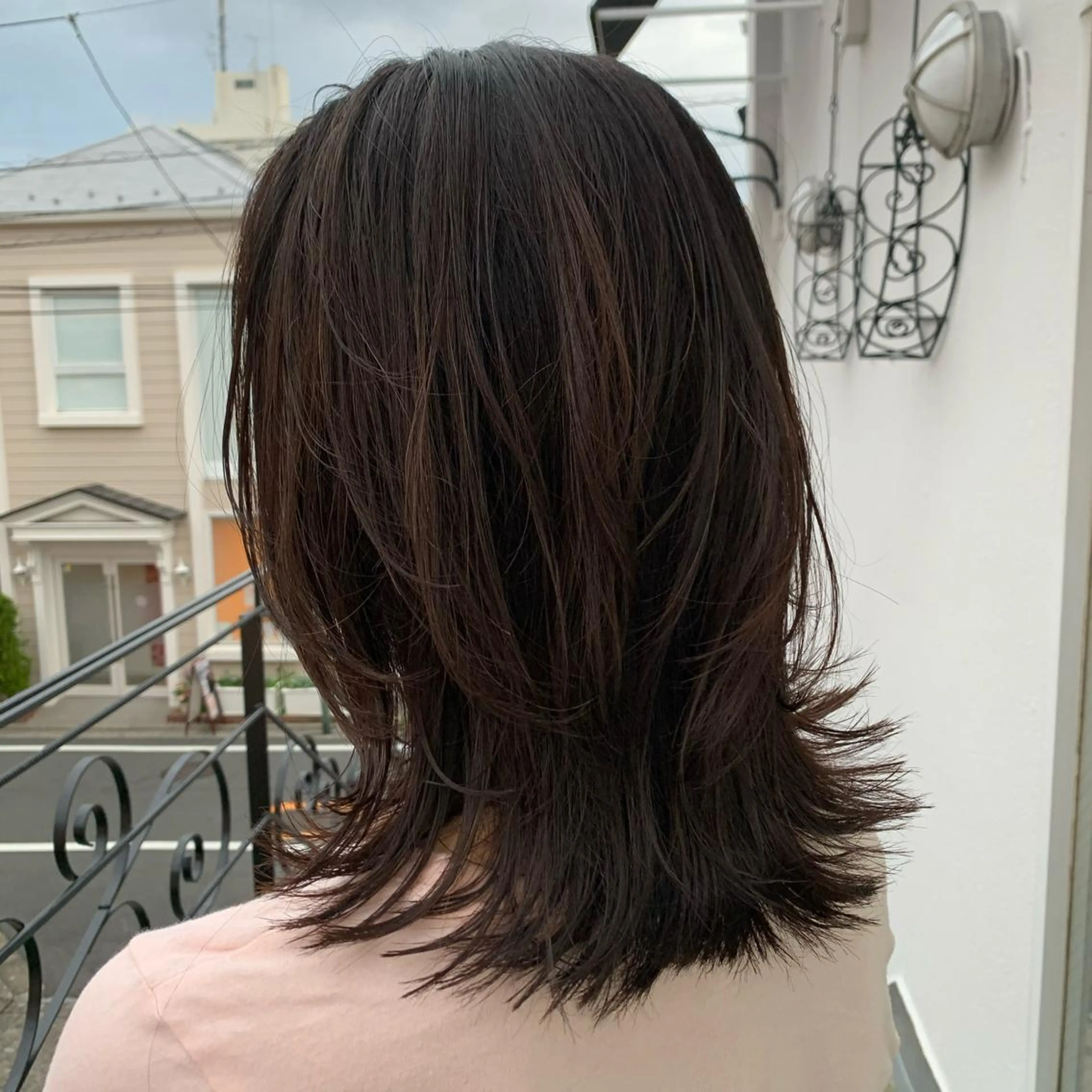 ミディアム カラー 平 ちひろのヘアスタイル