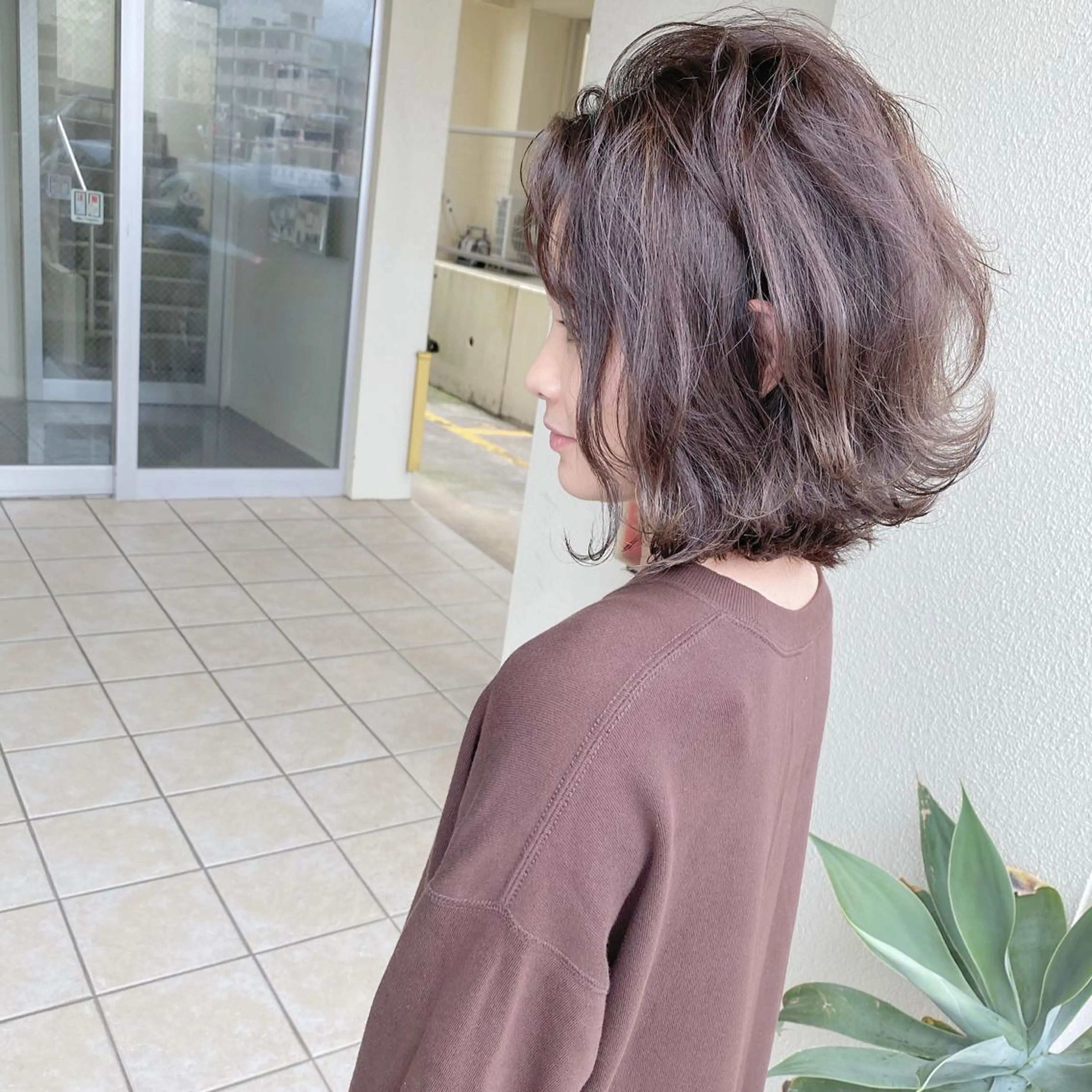 ミディアム カラー ハイライトカラー ハイライト grand juteのヘアスタイル