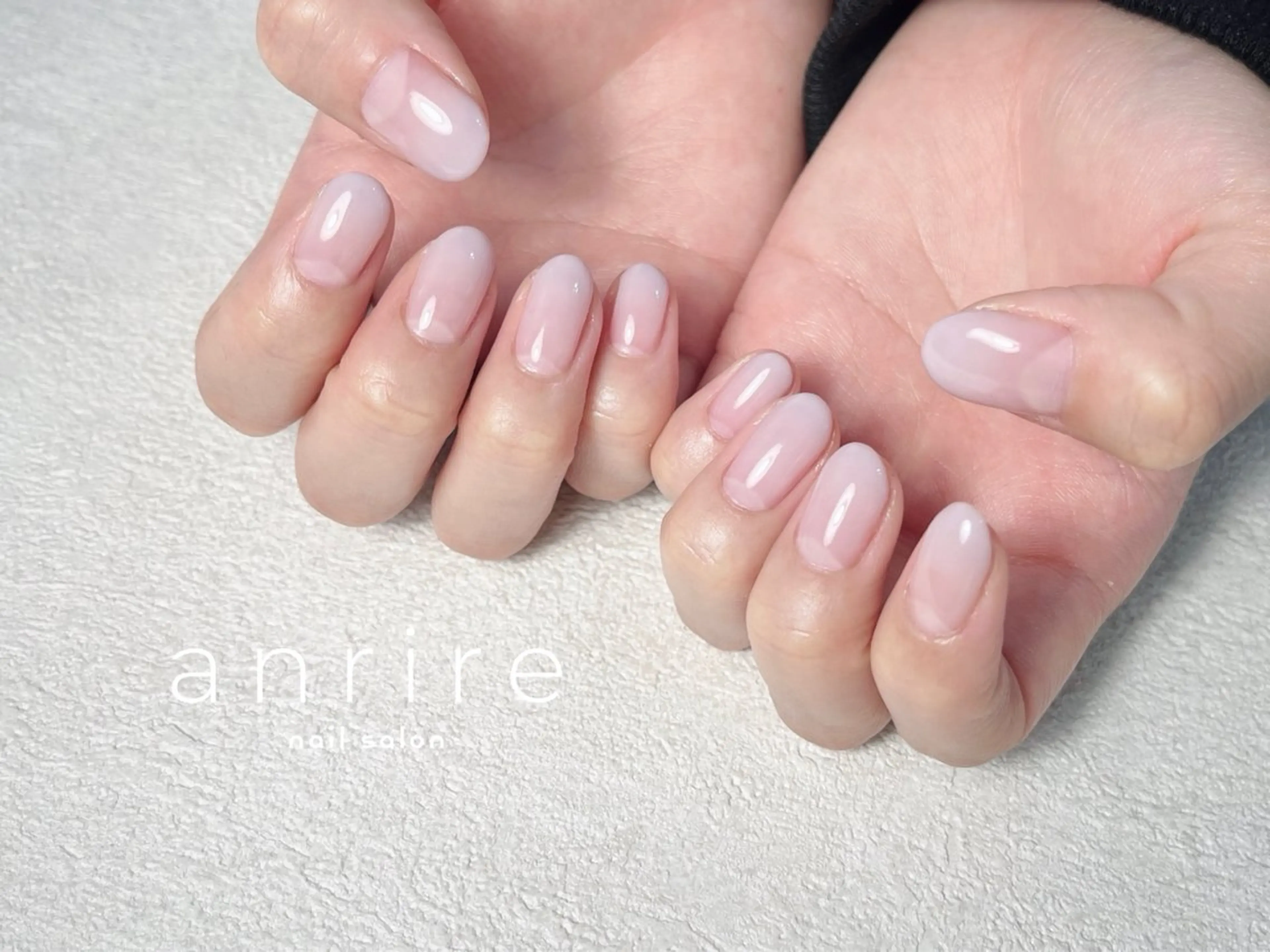 ネイル ジェルネイル グラデーション パラジェル パープル シンプルネイル ハンドネイル nailsalon anrireのネイルデザイン