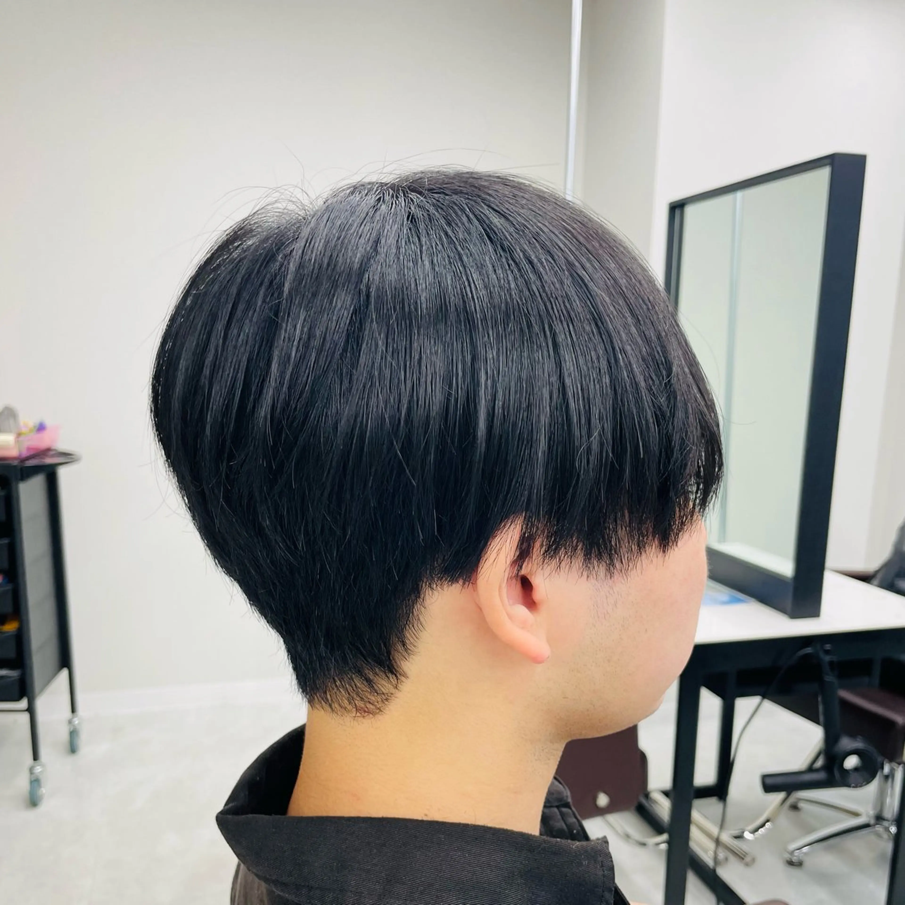 ミディアム メンズ カット 縮毛矯正 メンズカット特化✂︎ SHINGO 本厚木のヘアスタイル