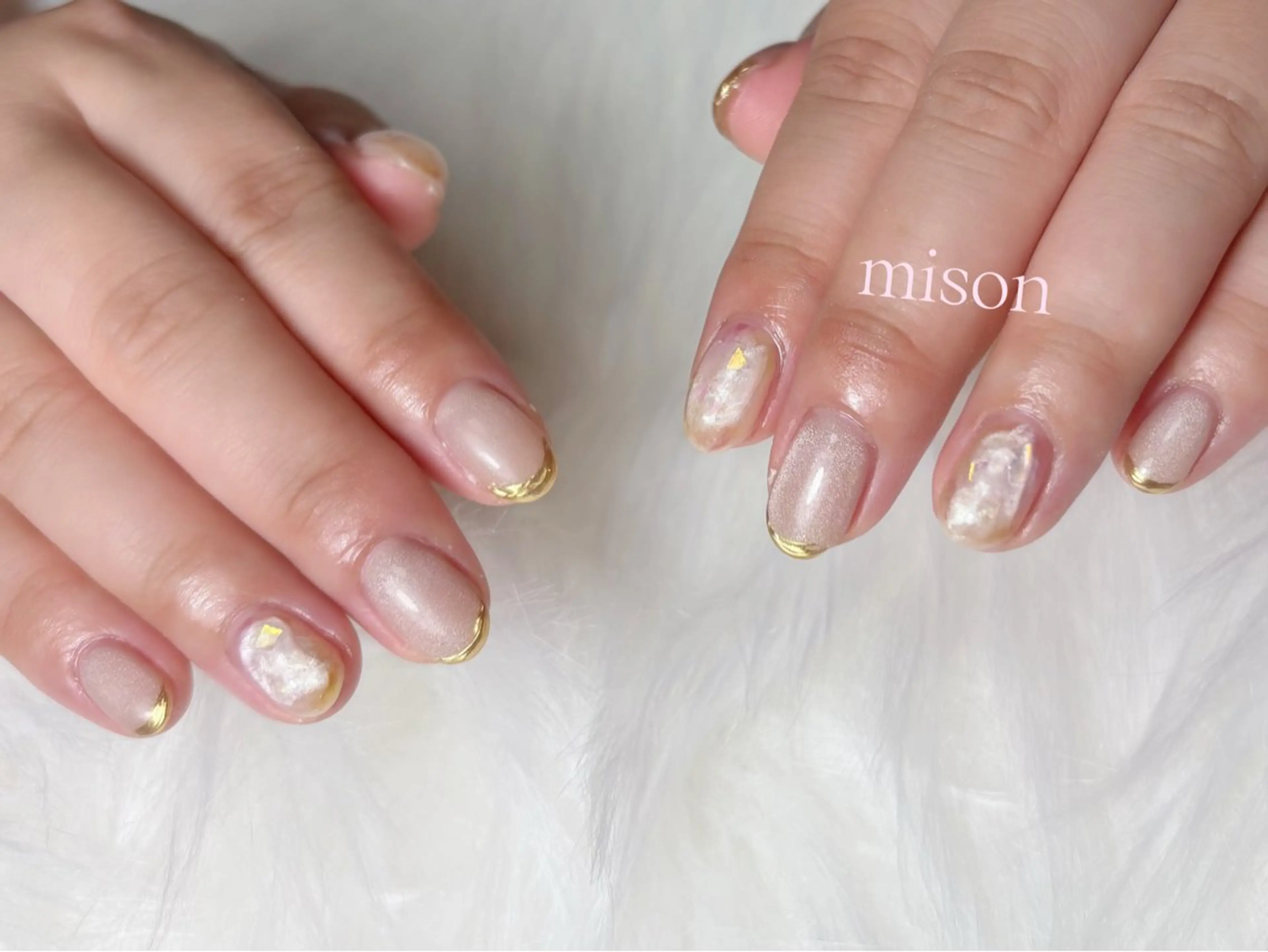 ネイル 持ち込み mison 安形友花のネイルデザイン