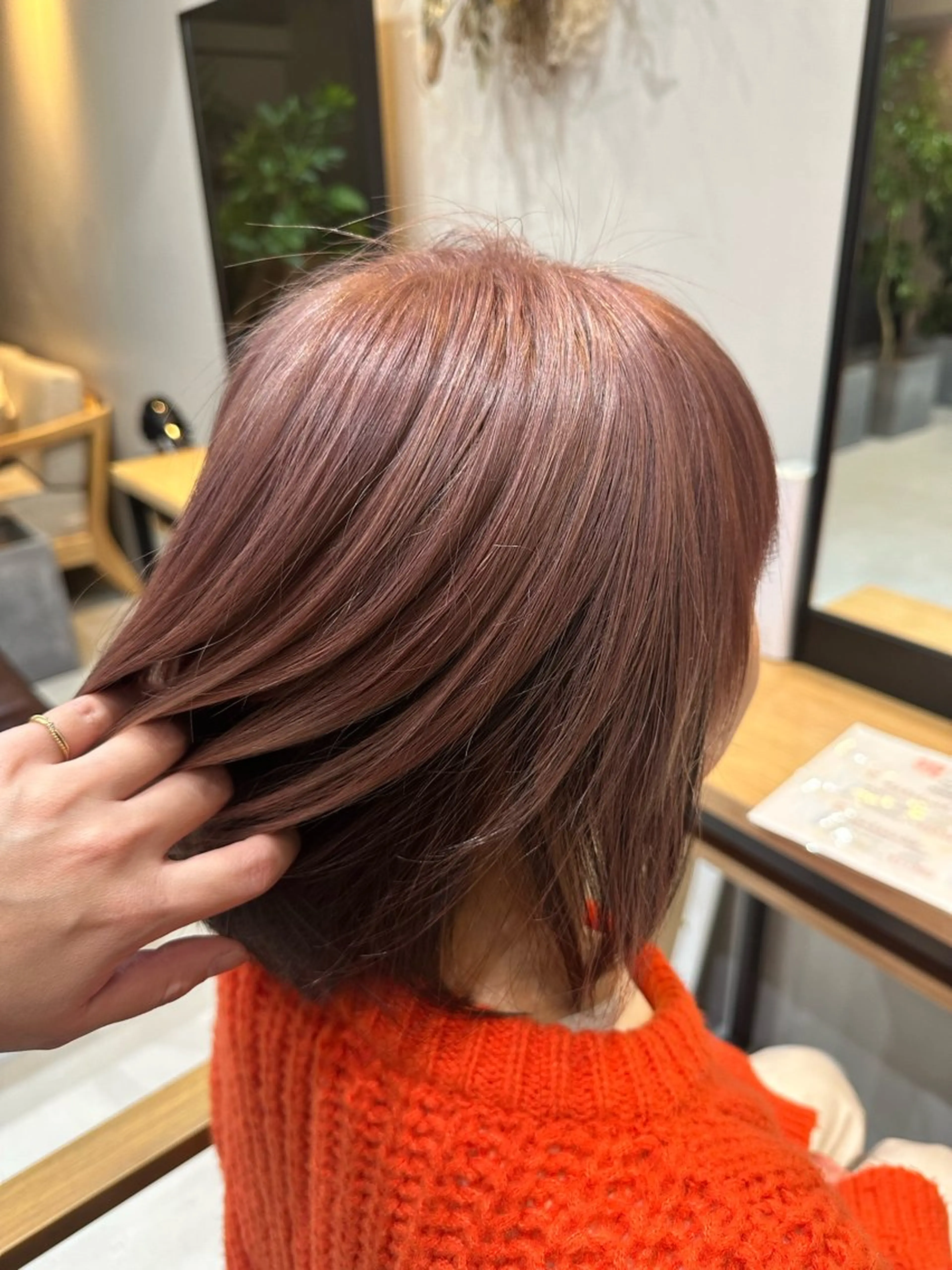 ミディアム ヘアカラー トリートメント 🫧MANA🫧縮毛 矯正モデル募集中🧡のヘアスタイル