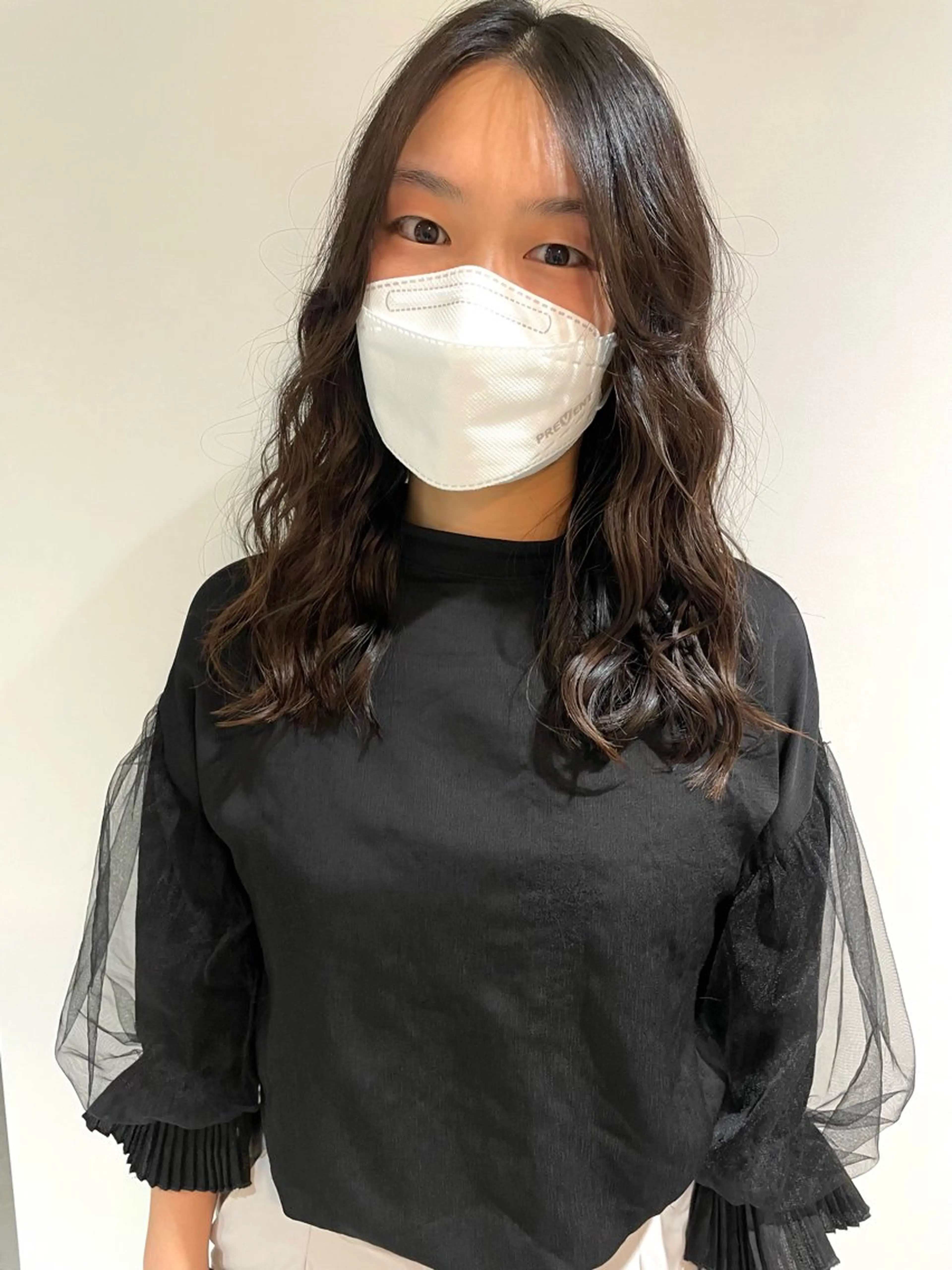 セミロング カラー パーマ ヘアアレンジ パーソナルカラー合わ せたカラー🤍なつみのヘアスタイル