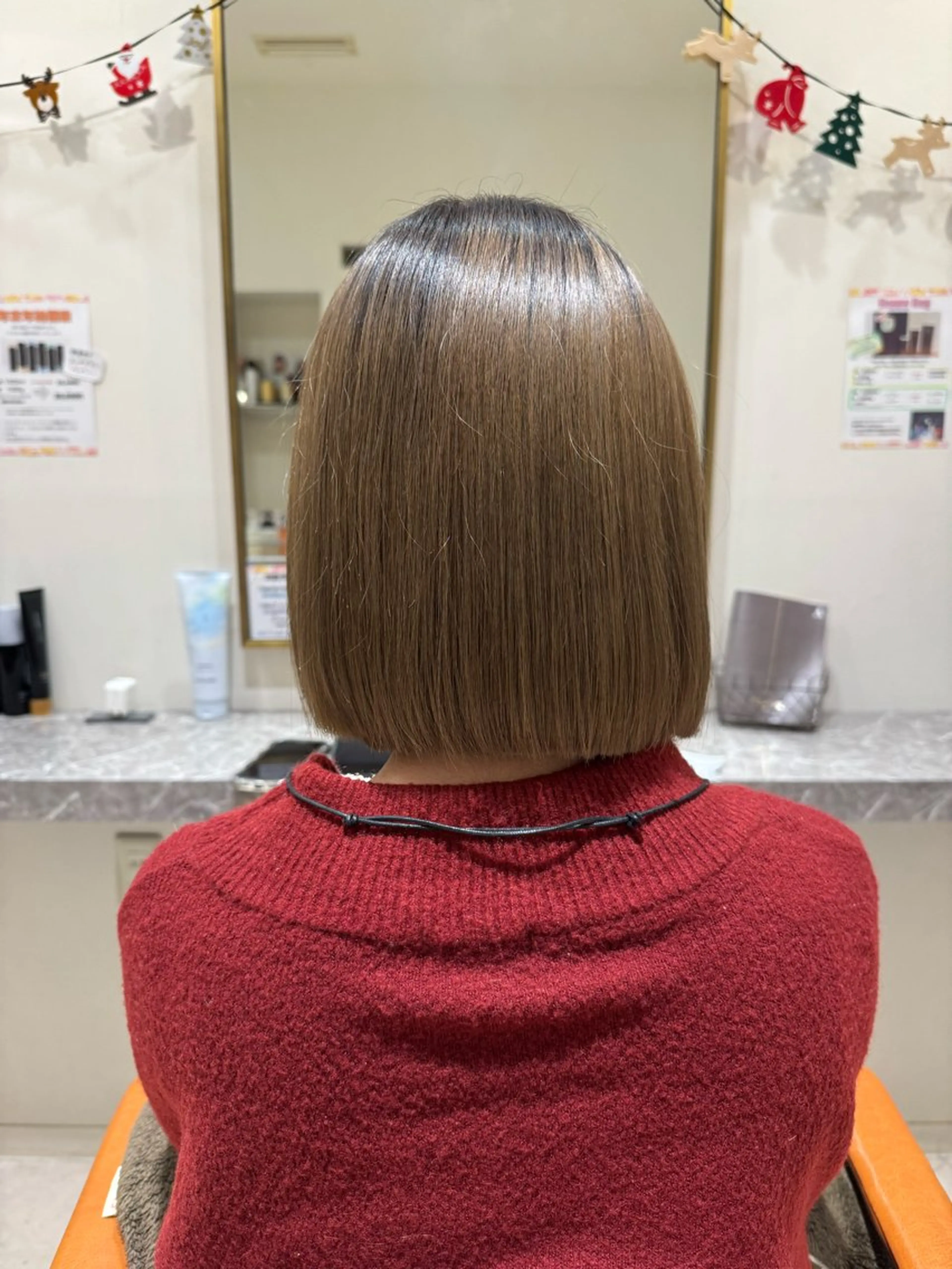 ショート ボブ 暖色/ベージュ/ メンズ/鈴木彩のヘアスタイル