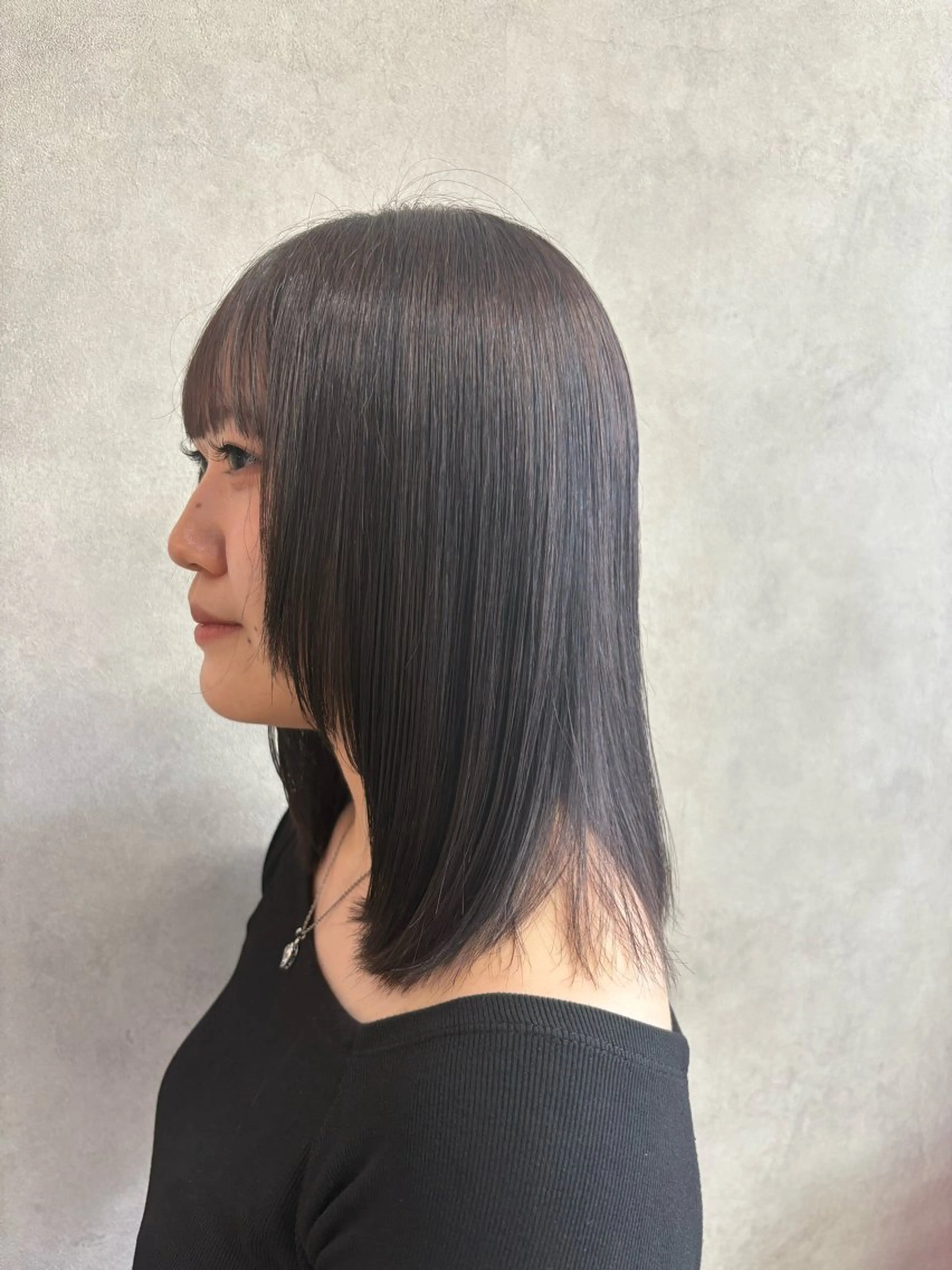 ミディアム カラー ヘアカラー number＋ / 璃々花のヘアスタイル