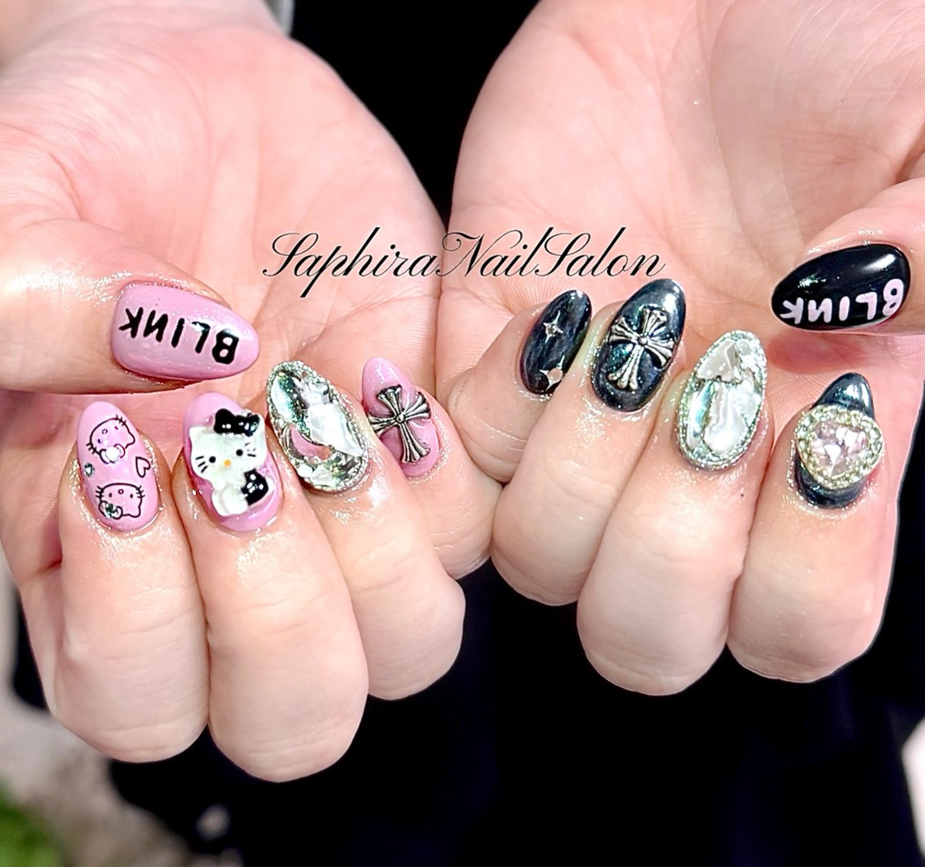 カラー ハンドネイル Saphiraネイル サロン錦糸町のネイルデザイン
