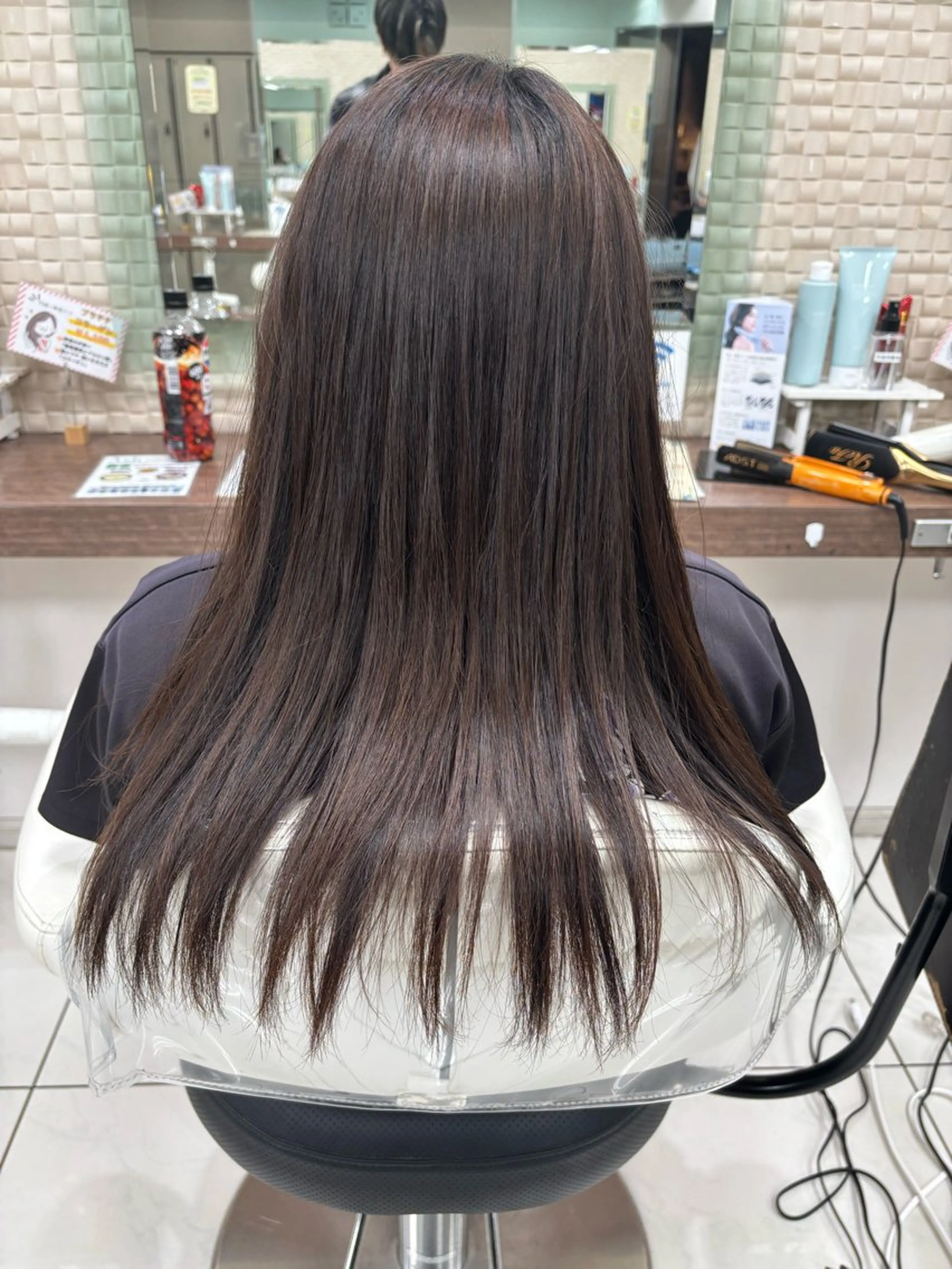 ロング 縮毛矯正 トリートメント 縮毛矯正 原田 虎太郎のヘアスタイル