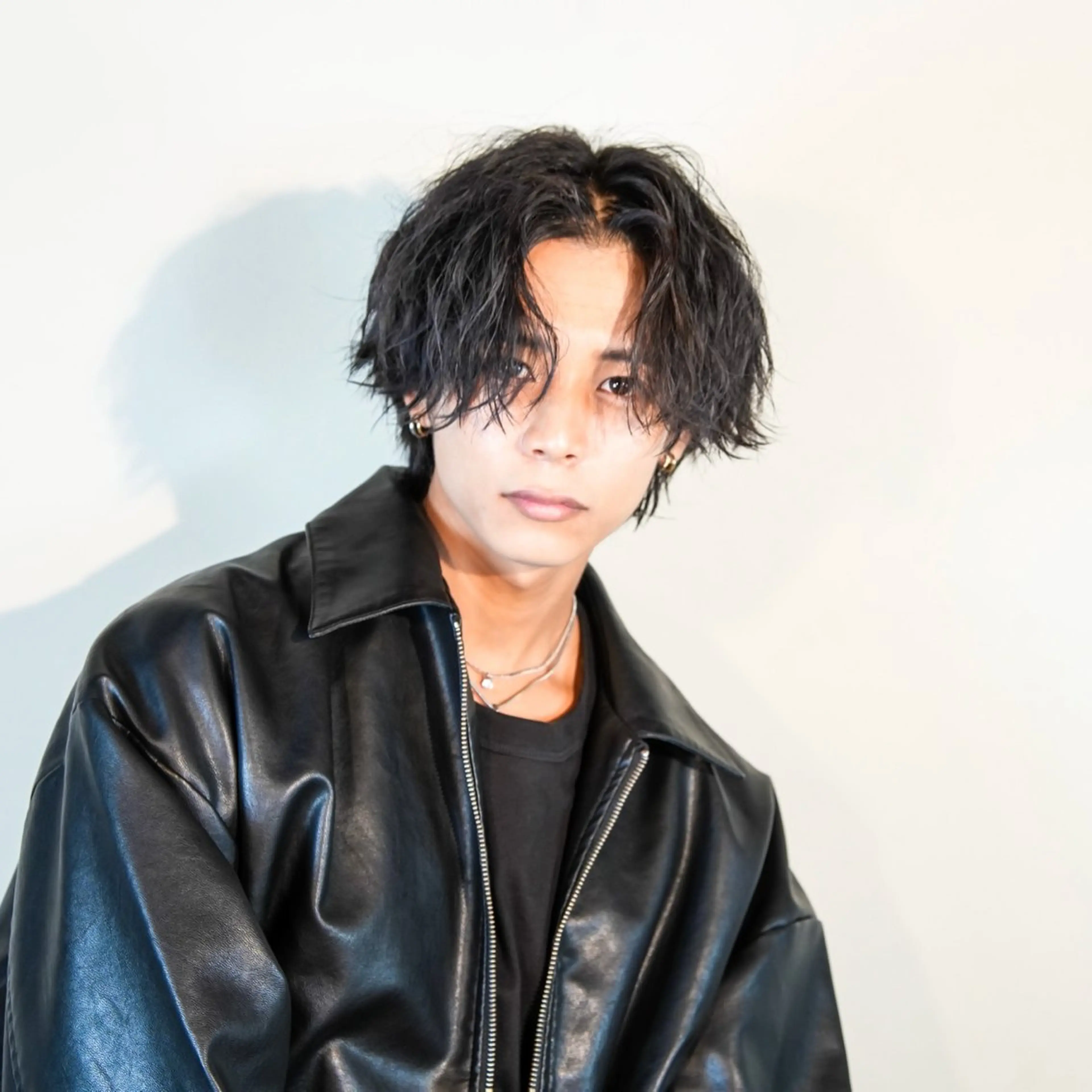 ミディアム カラー パーマ メンズ カット トリートメント ハイトーン/メンズマ ッシュ/KYOHEIのヘアスタイル