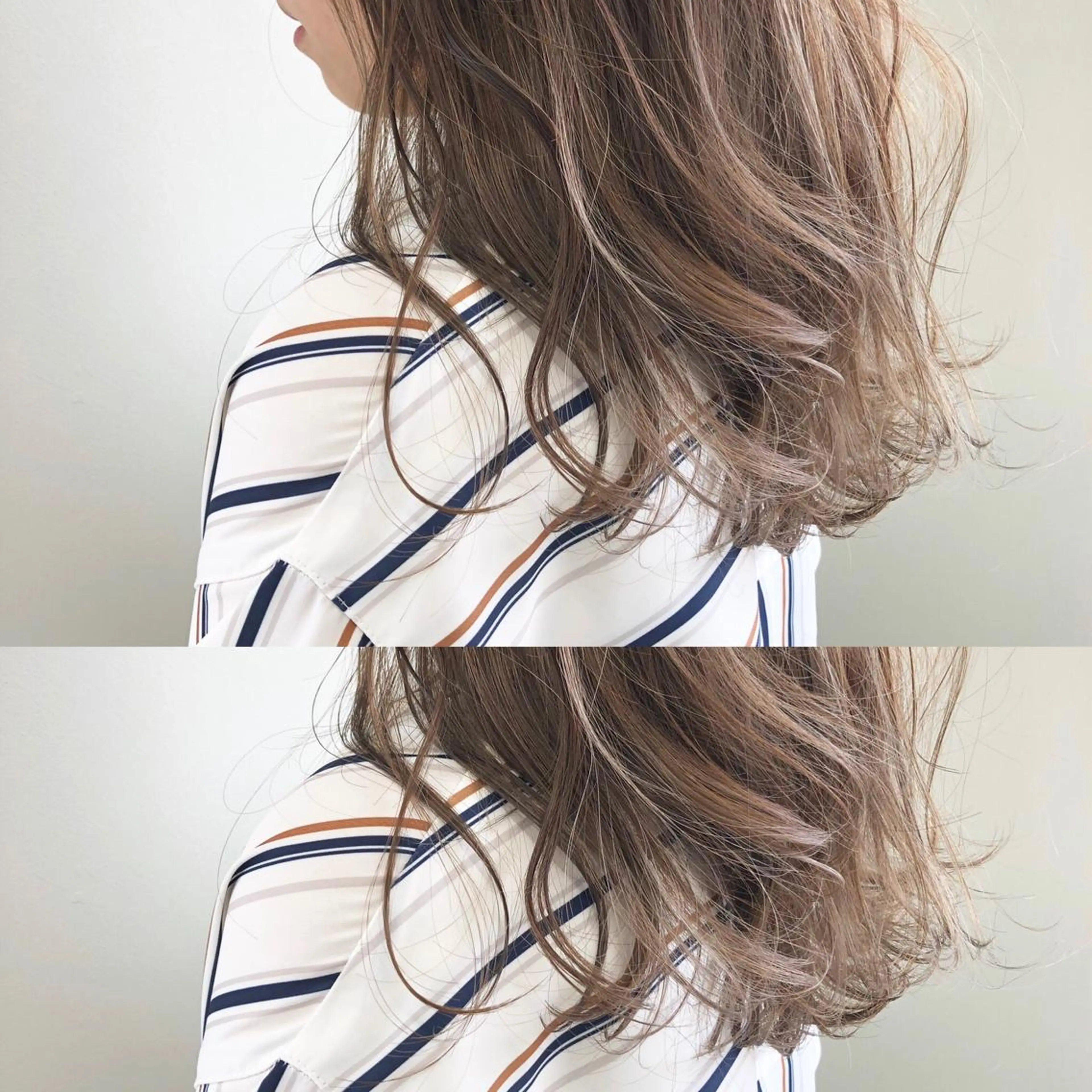 セミロング アッシュ 小澤大輔 YOLO hairのヘアスタイル